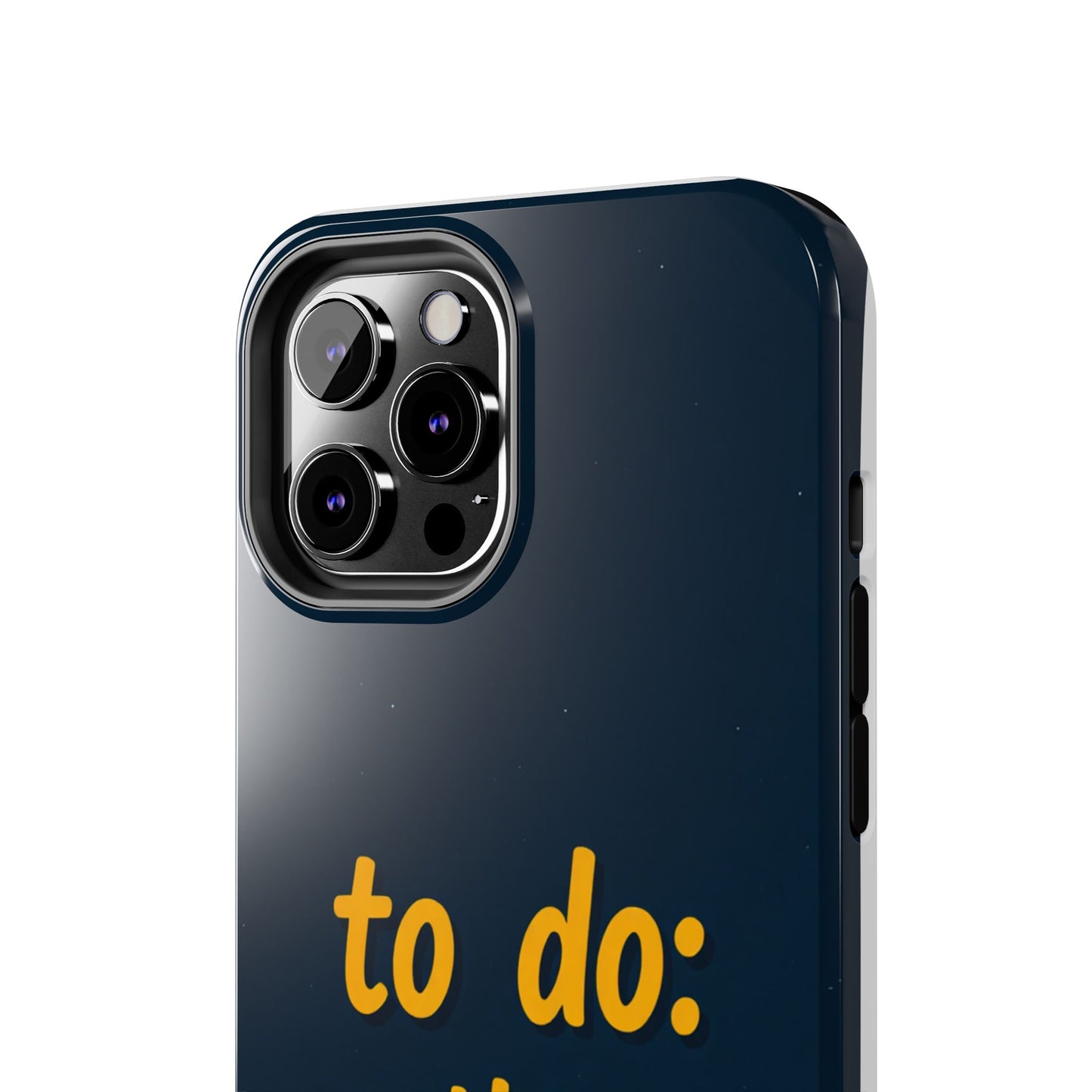 Funny Tough Phone Case - To Do: Nothing | Unique Gift for College Students, Lazy Days, Relaxation Motivation, Minimalist Phone Cover