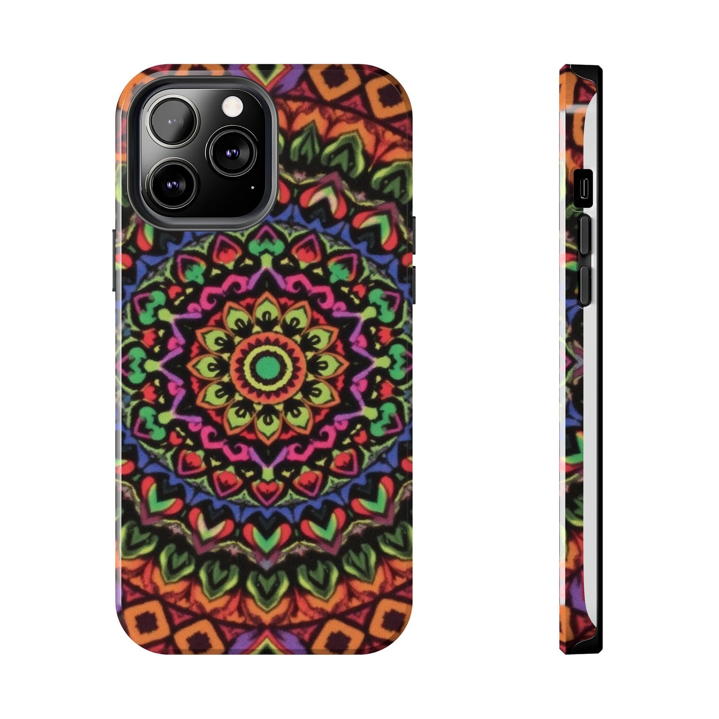 Colorful Mandala Tough Phone Case - Vibrant Designs for Trendy Protection - for iPhone