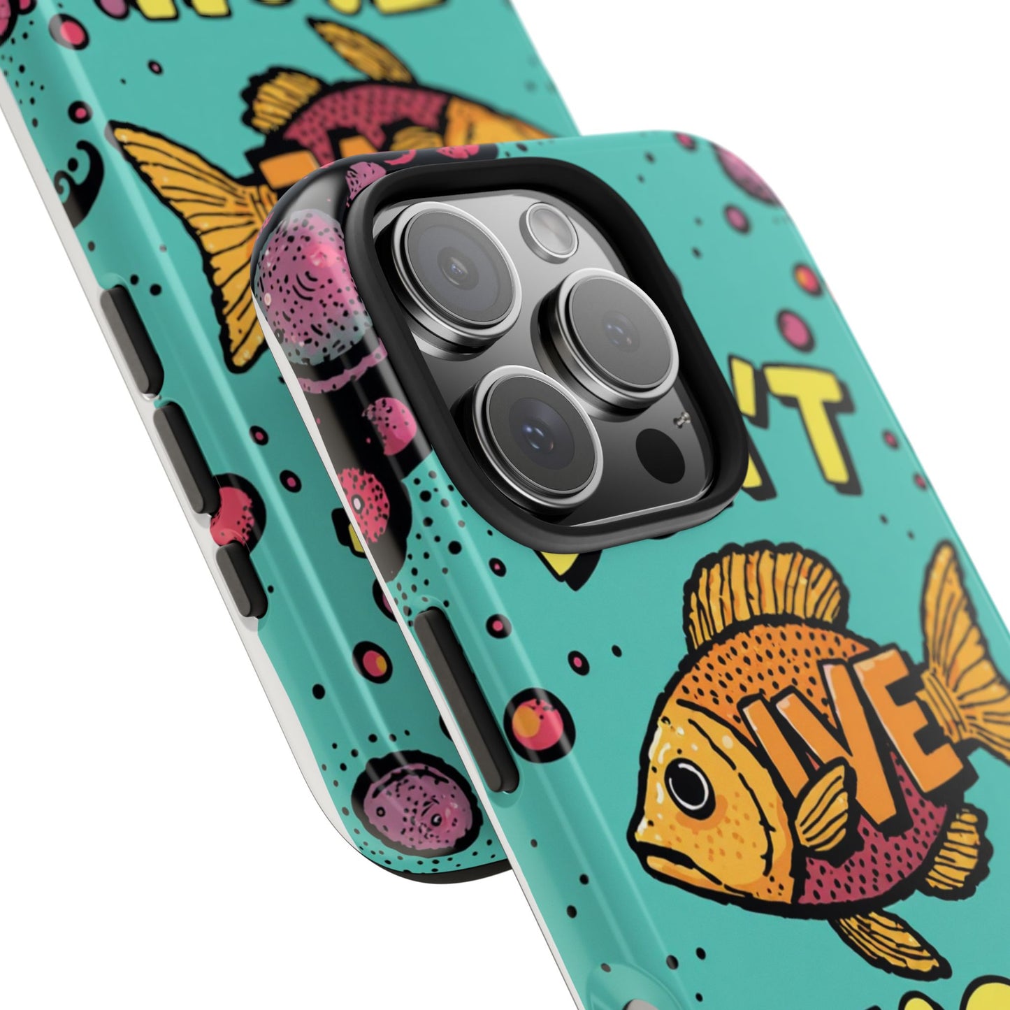 Catchy Fish-Themed Tough Phone Cases, Unique Gift for Fish Lovers, Durable Protection for Phones, Fun Aquatic Design, Ideal for Holidays
