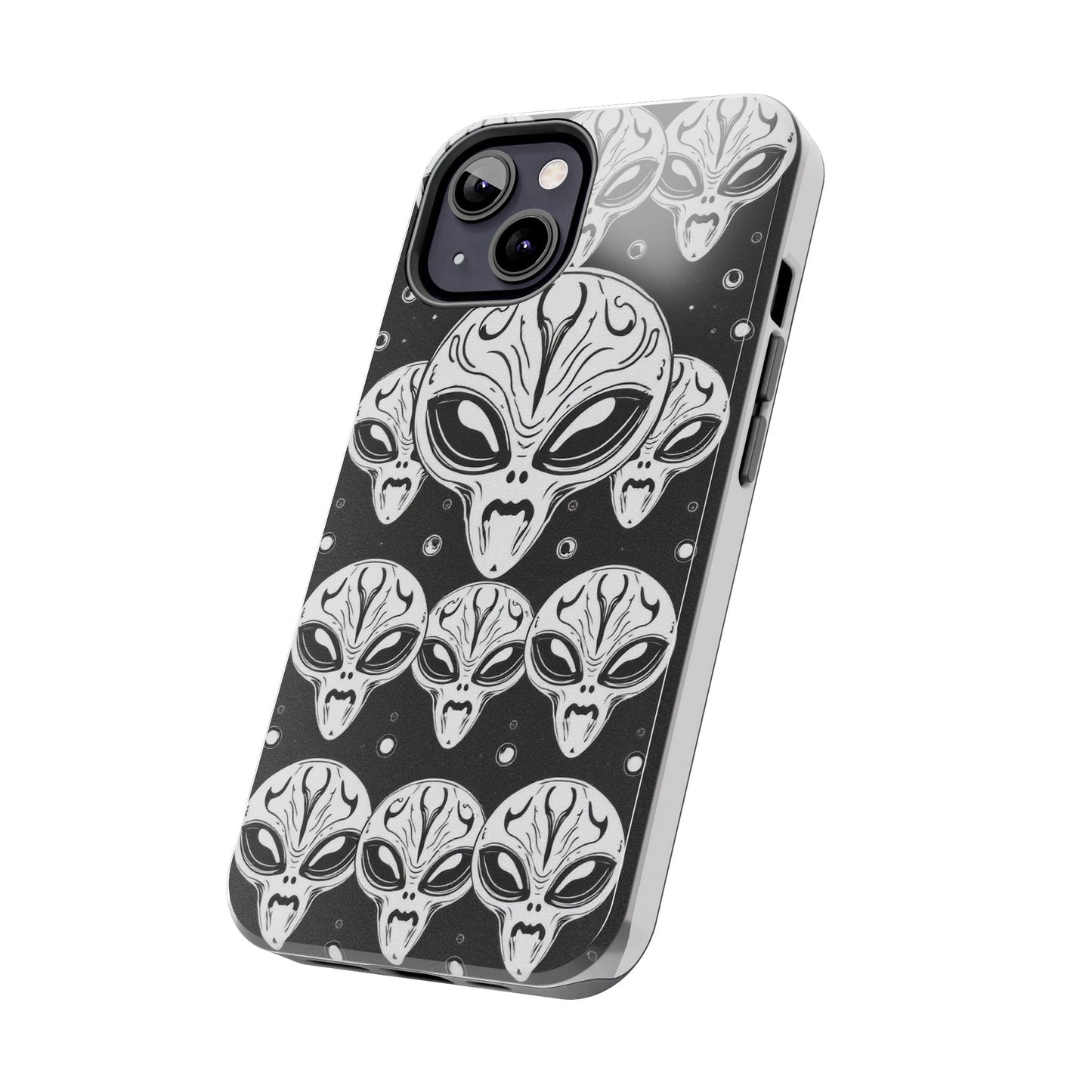 Alien Pattern Tough Phone Case - Durable Protection with Out-of-This-World Design