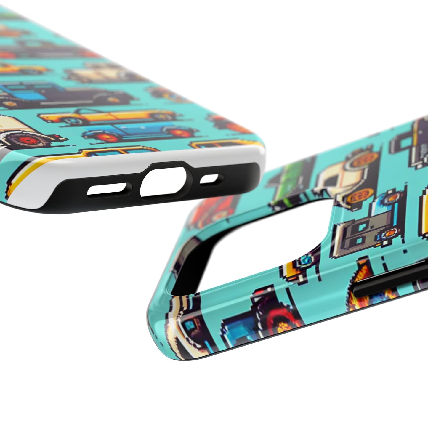 Retro Car Pixel Art Tough Phone Case - Durable & Stylish Protection - for iPhone