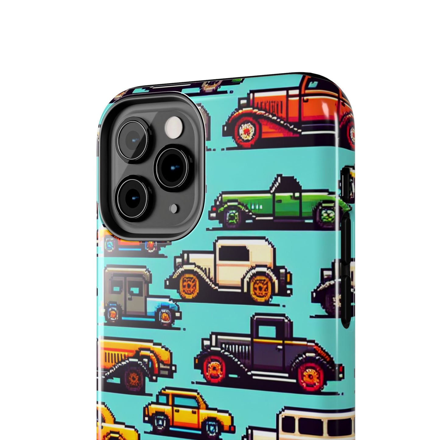 Retro Car Pixel Art Tough Phone Case - Durable & Stylish Protection - for iPhone