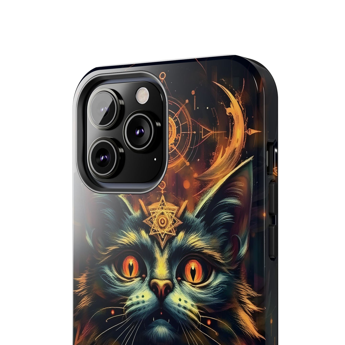 Mystical Cat Queen Tough Phone Case – Unique Protection for Cat Lovers - for iPhone