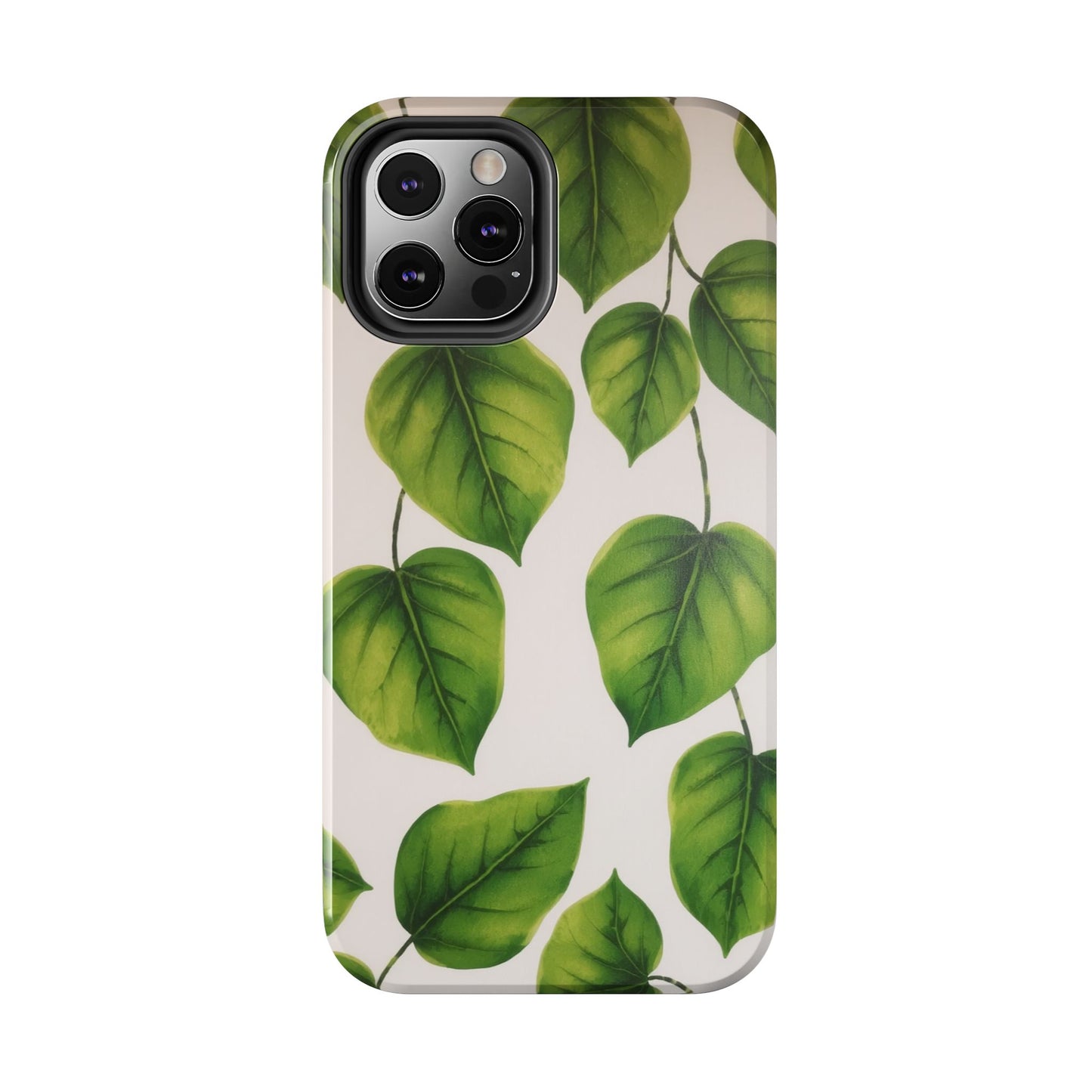 Tough Phone Cases with Green Leaf Design | Eco-Friendly Protection for Nature Lovers