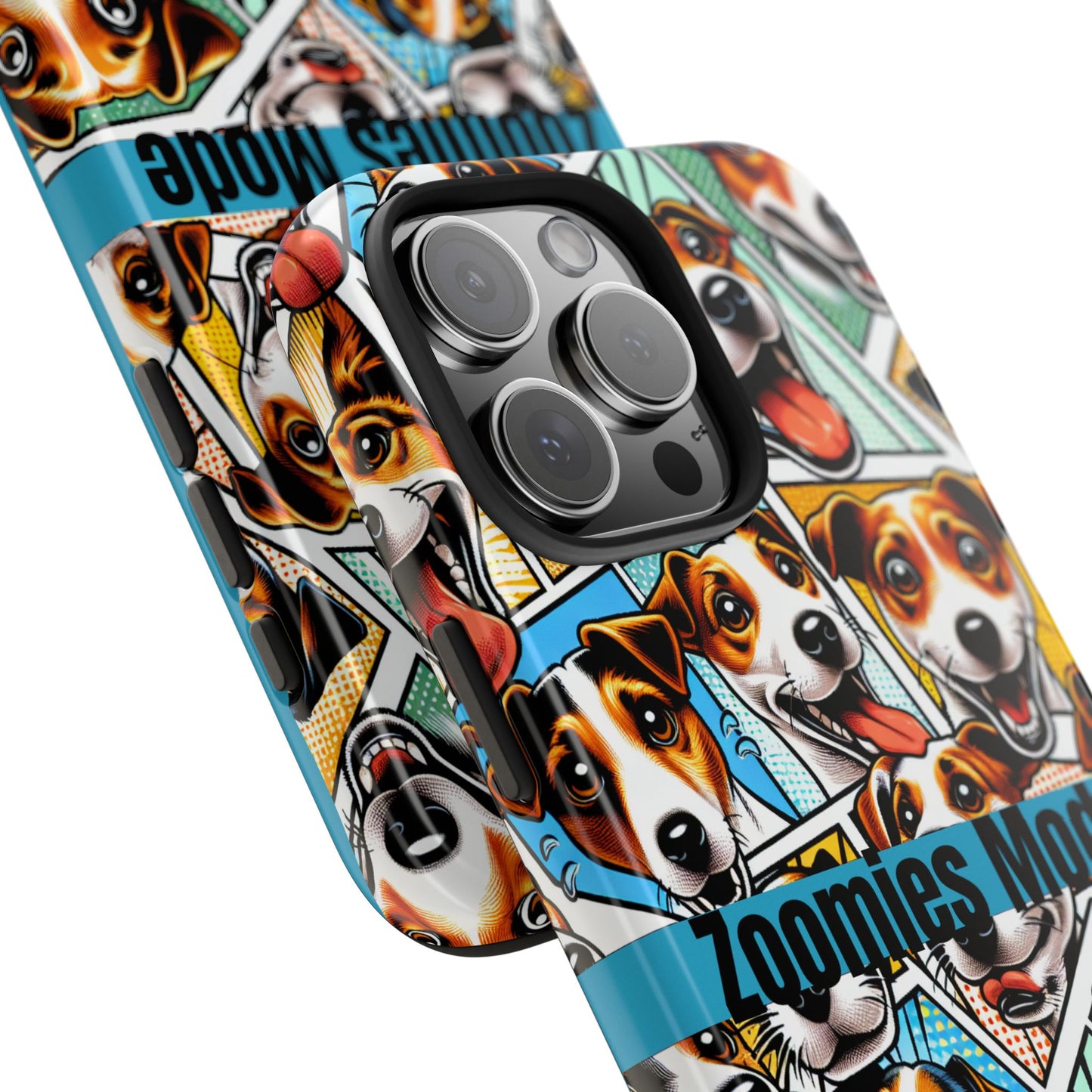Zoomies Mode Jack Russell Tough Phone Case - Fun Dog Design Case for iPhone