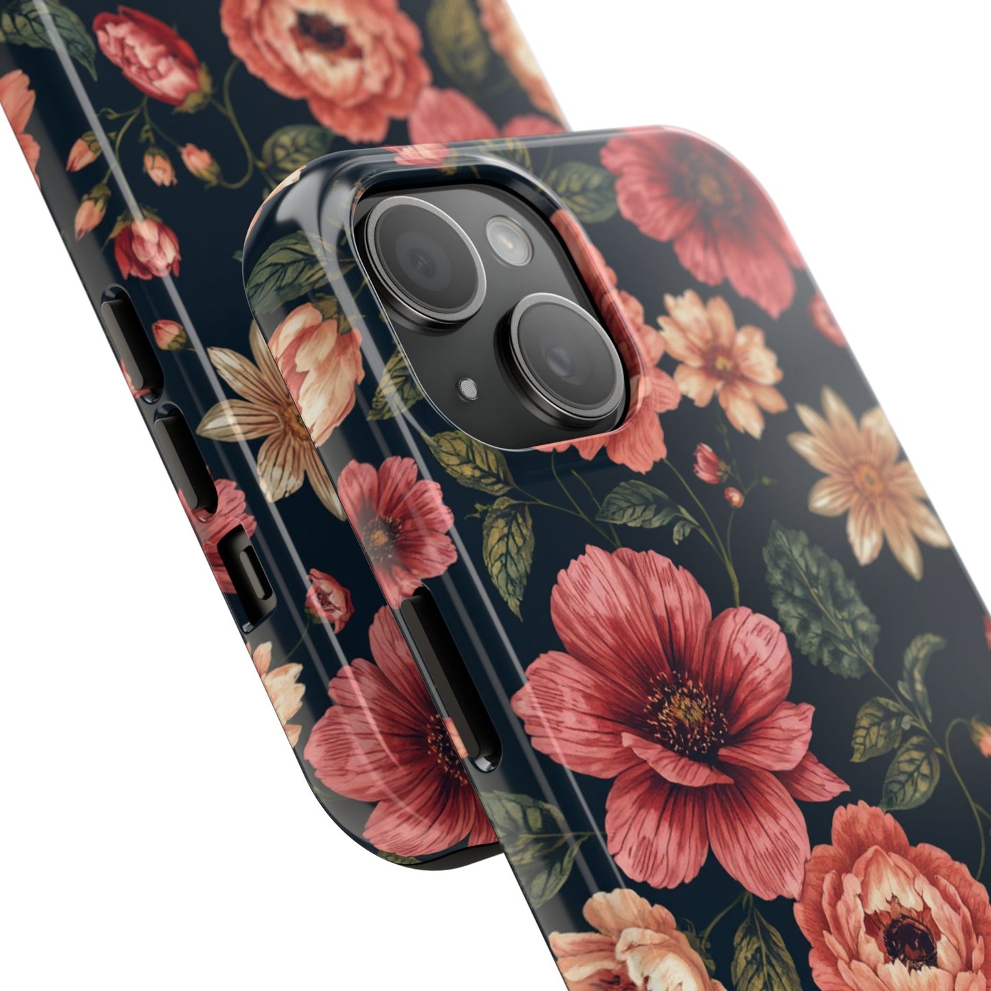 Spring Power! Floral Tough Phone Case - Durable Protection with Elegant Flower Design - for iPhone