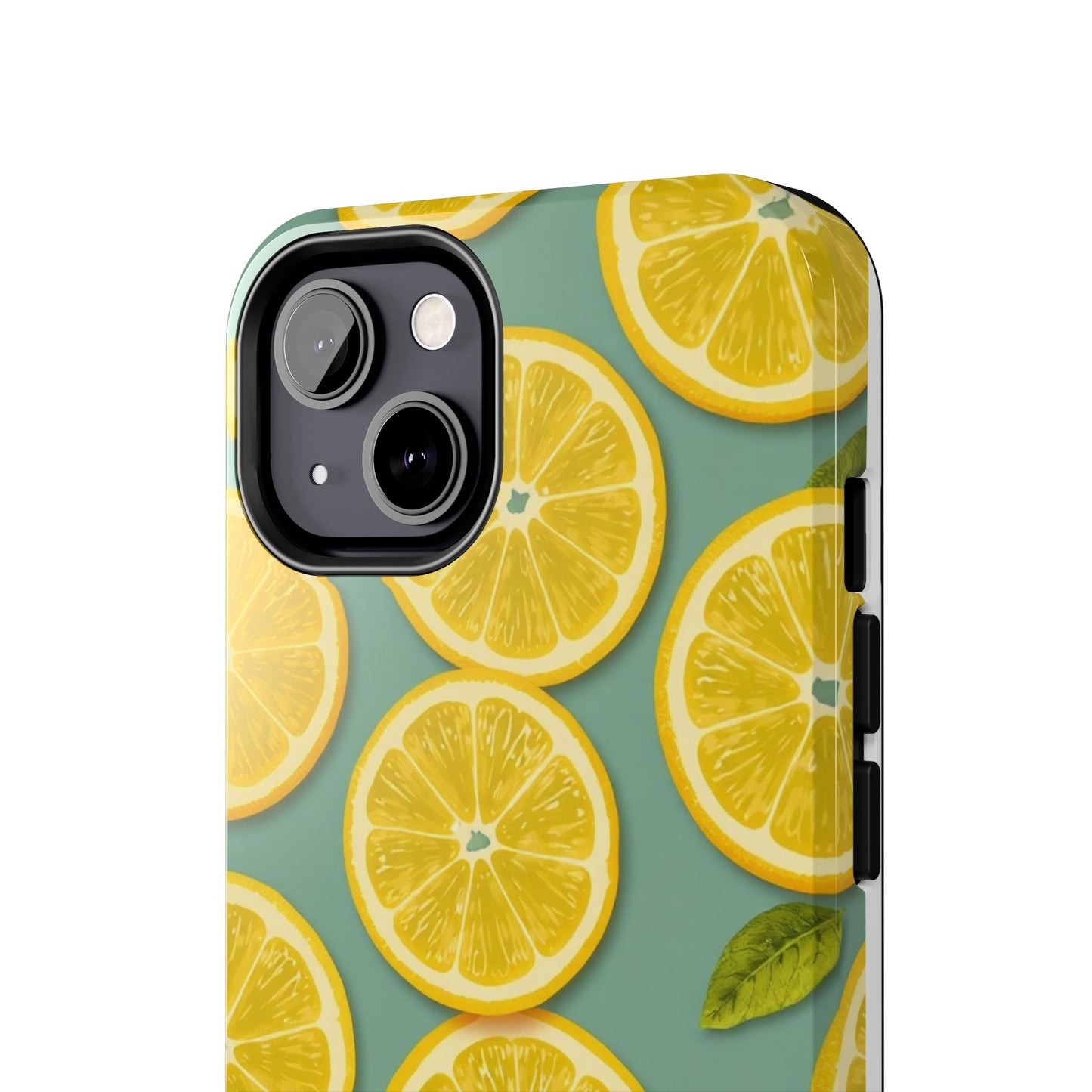 Tough Lemon Pattern Phone Case - Vibrant Citrus Design for Summer Vibes - for iPhone