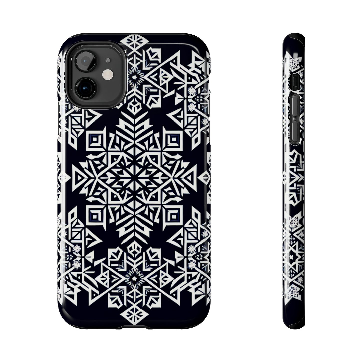 Winter Wonderland Tough Phone Case - Digital Snowflake - for iPhone
