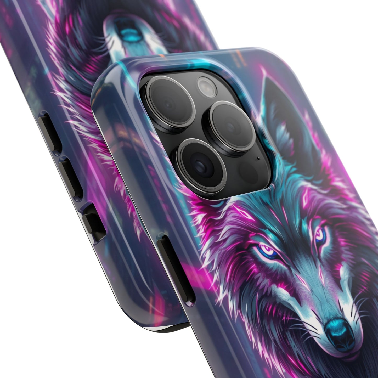 Fierce Wolf Phone Case - Tough & Vibrant Design for Animal Lovers