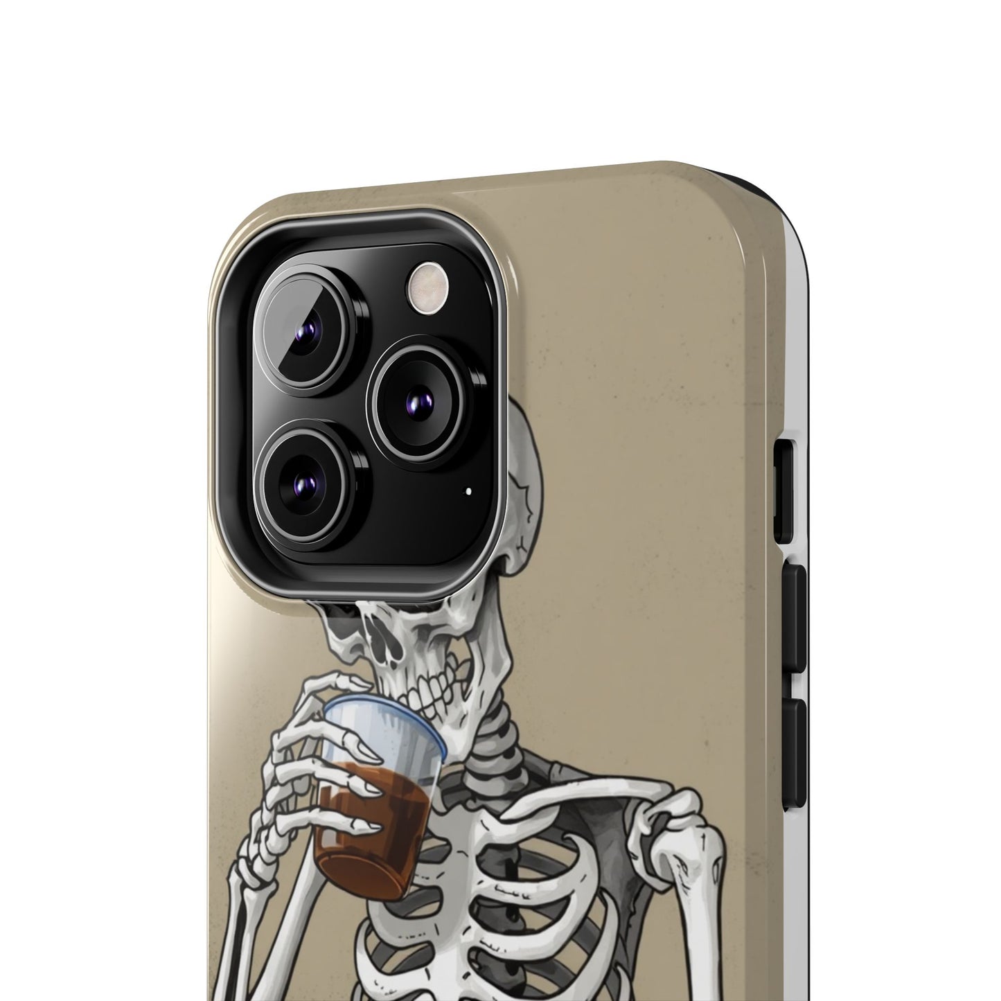 Funny Skeleton Phone Case - 'Same Soul, Different Day' Tough Cover