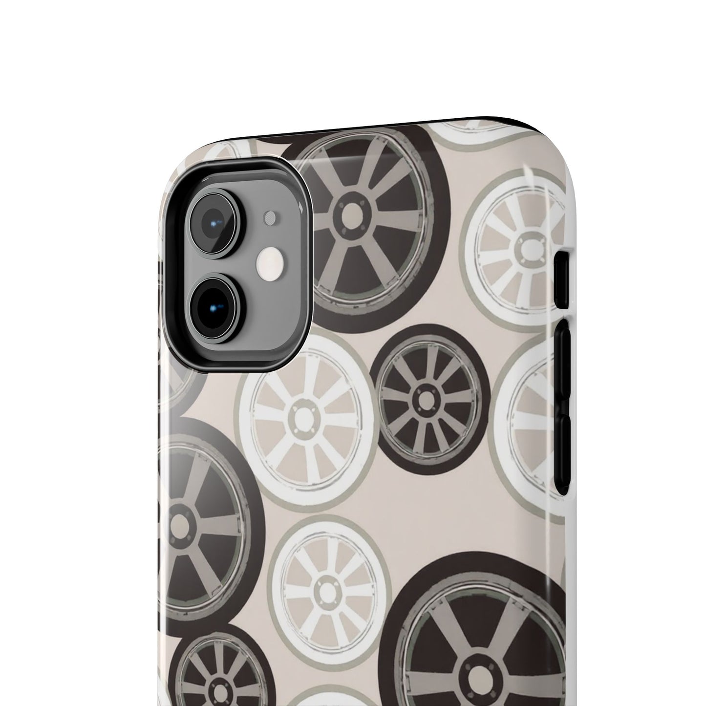 Racing Wheel Design Tough Phone Case – Durable Protection for Automotive Enthusiasts