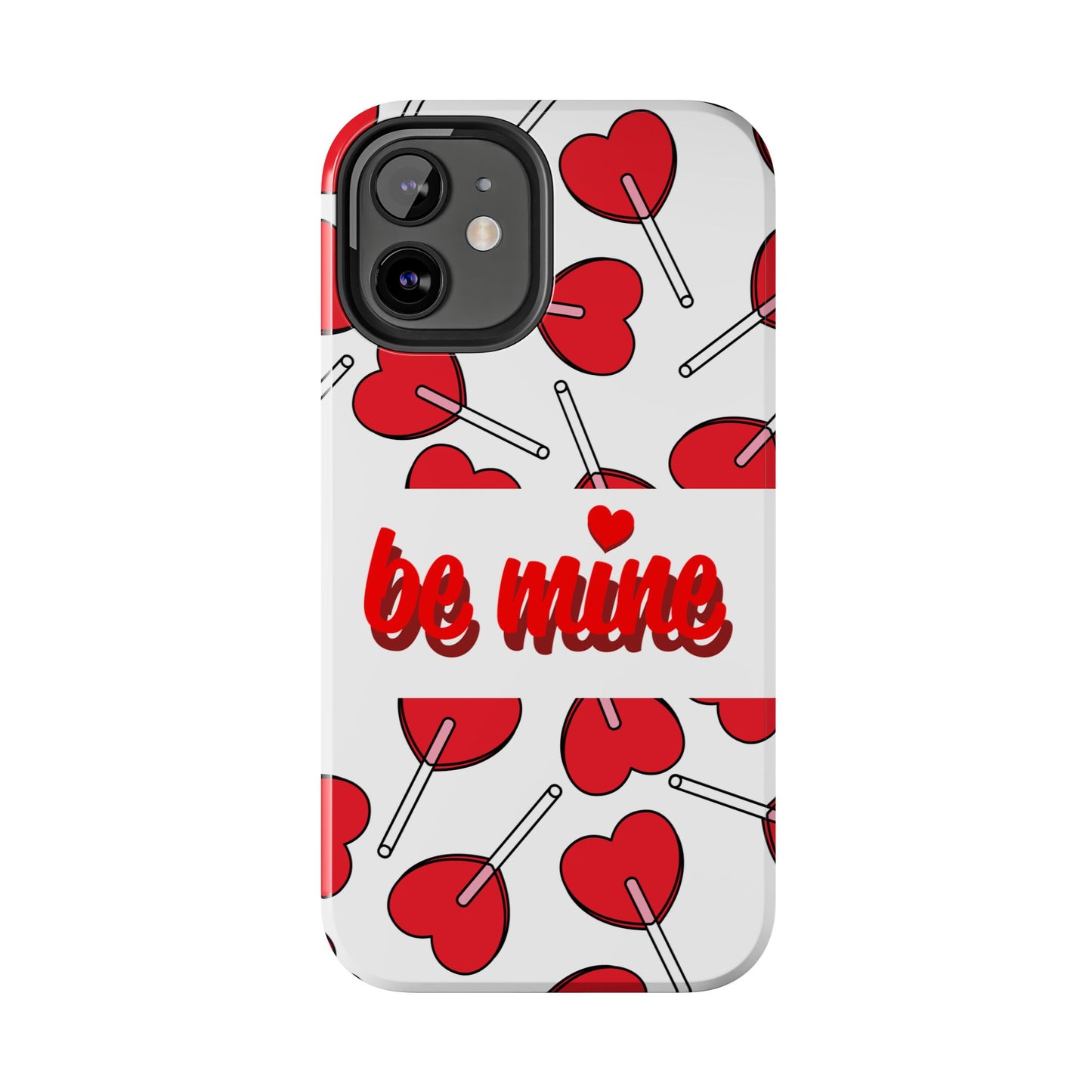 Be Mine Heart Pattern Tough Phone Case - Love Gift - for iPhone