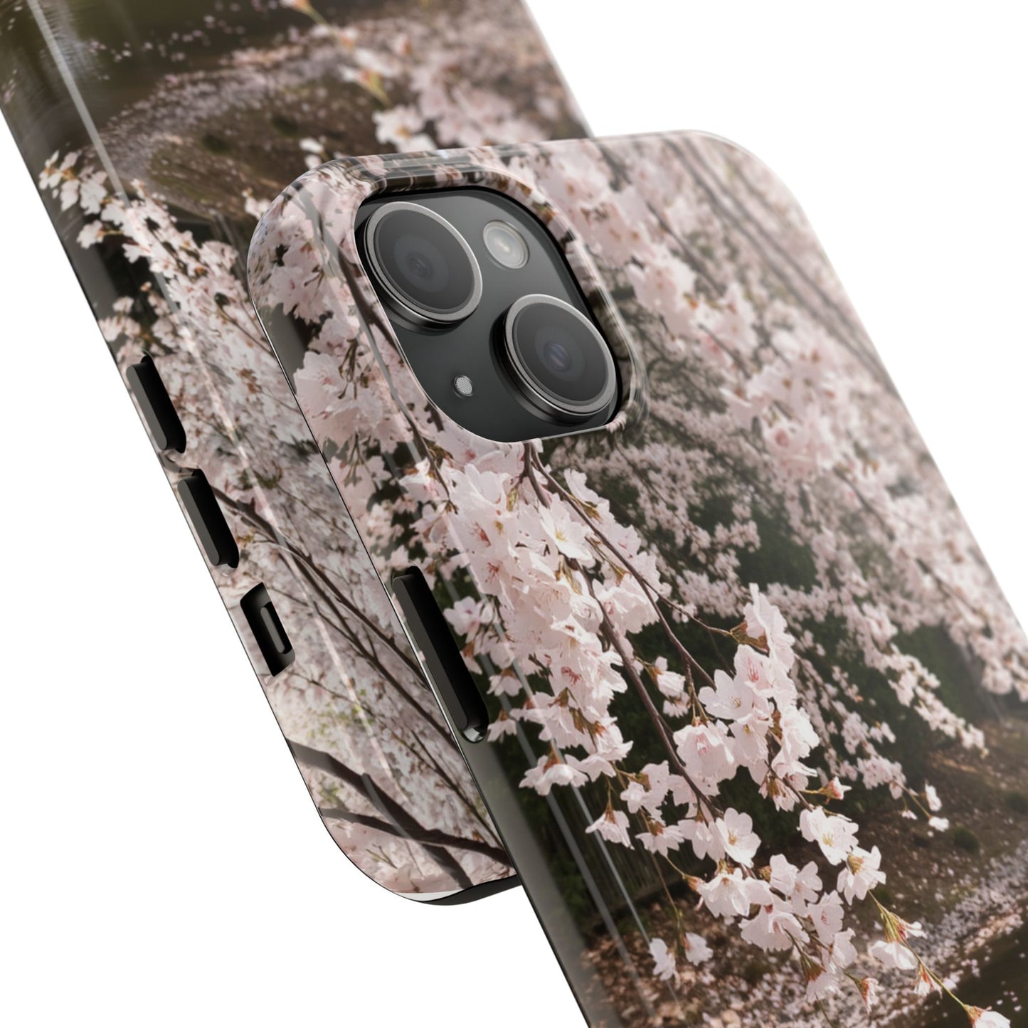 Cherry Blossom Tough Phone Cases - Durable Protection with Floral Serenity