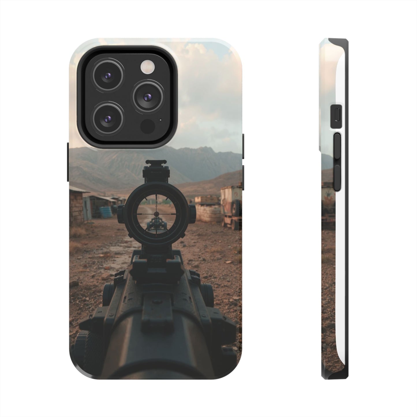 Tough Phone Case - Military Inspired Design with Sniper Scope