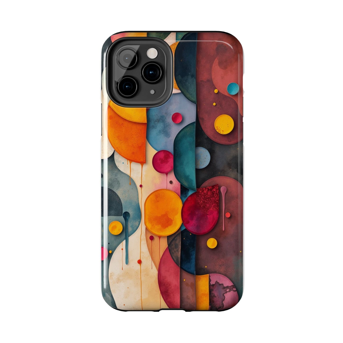 Artistic Tough Phone Cases - Colorful Abstract Design for Trendy Protection - for iPhone