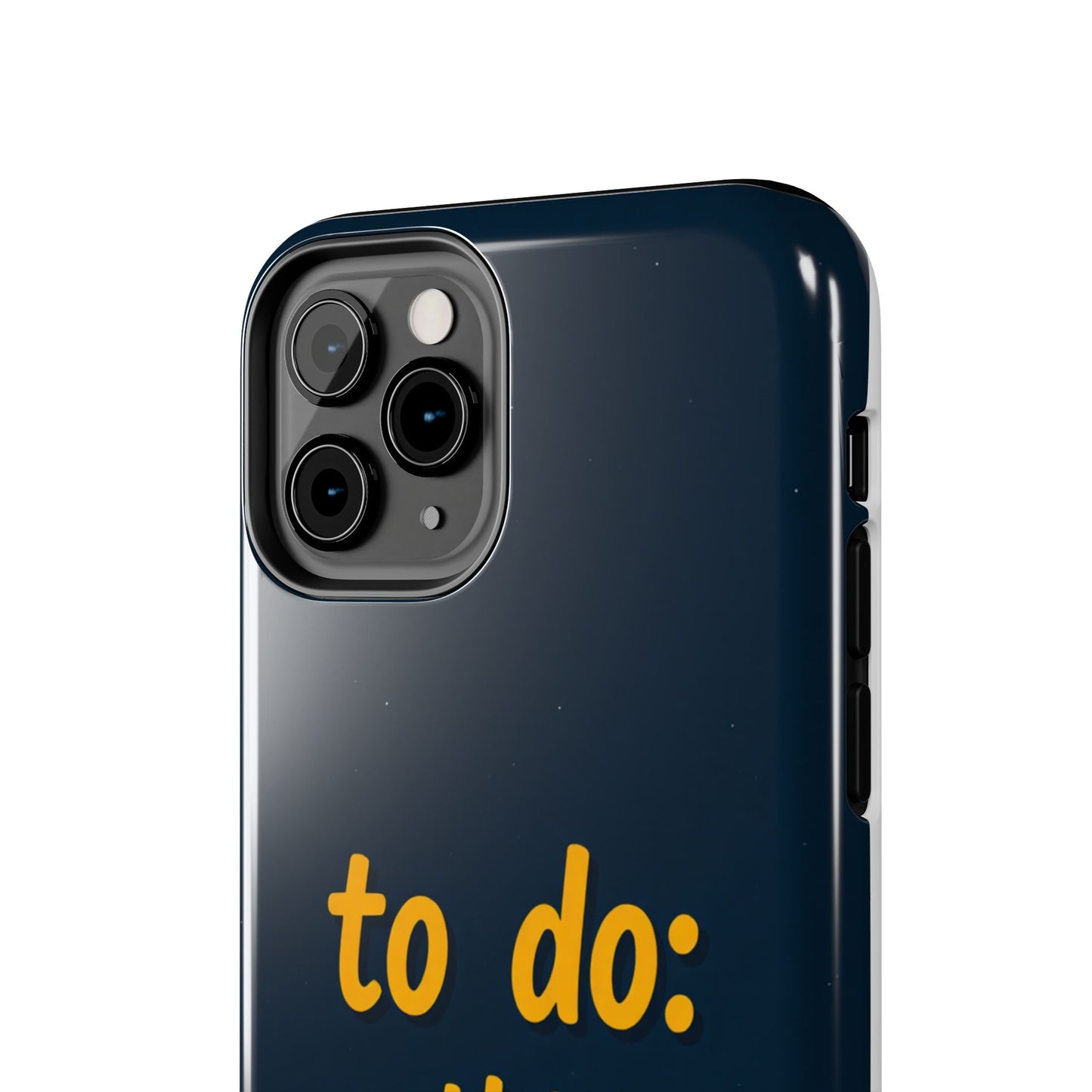 Funny Tough Phone Case - To Do: Nothing | Unique Gift for College Students, Lazy Days, Relaxation Motivation, Minimalist Phone Cover