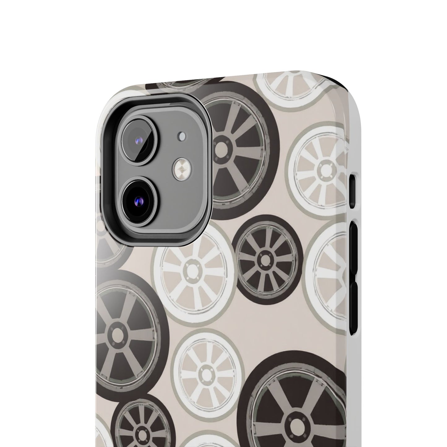 Racing Wheel Design Tough Phone Case – Durable Protection for Automotive Enthusiasts