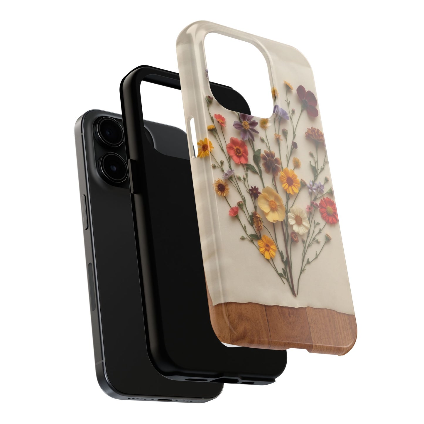 Floral Tough Phone Case - Durable Protection with Nature-Inspired Design