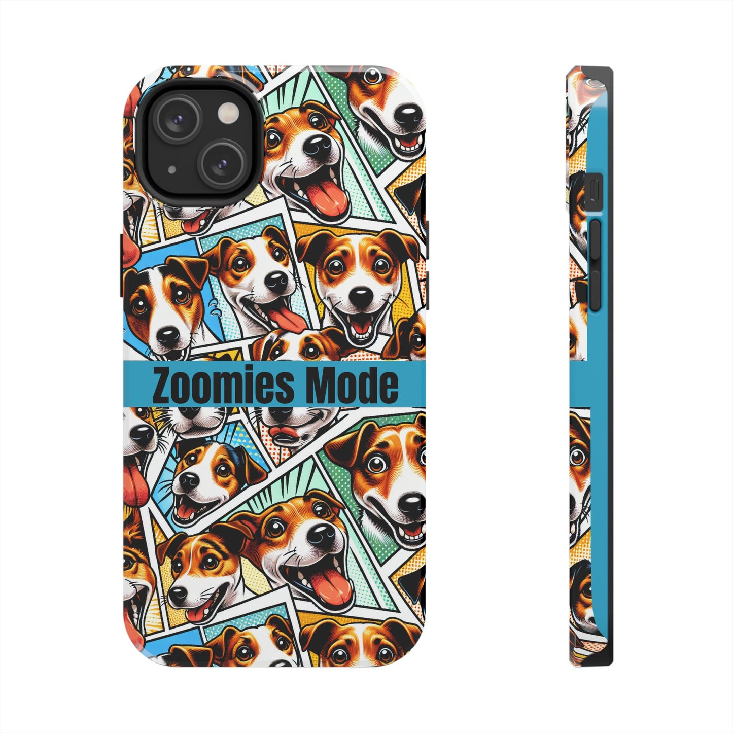 Zoomies Mode Jack Russell Tough Phone Case - Fun Dog Design Case for iPhone