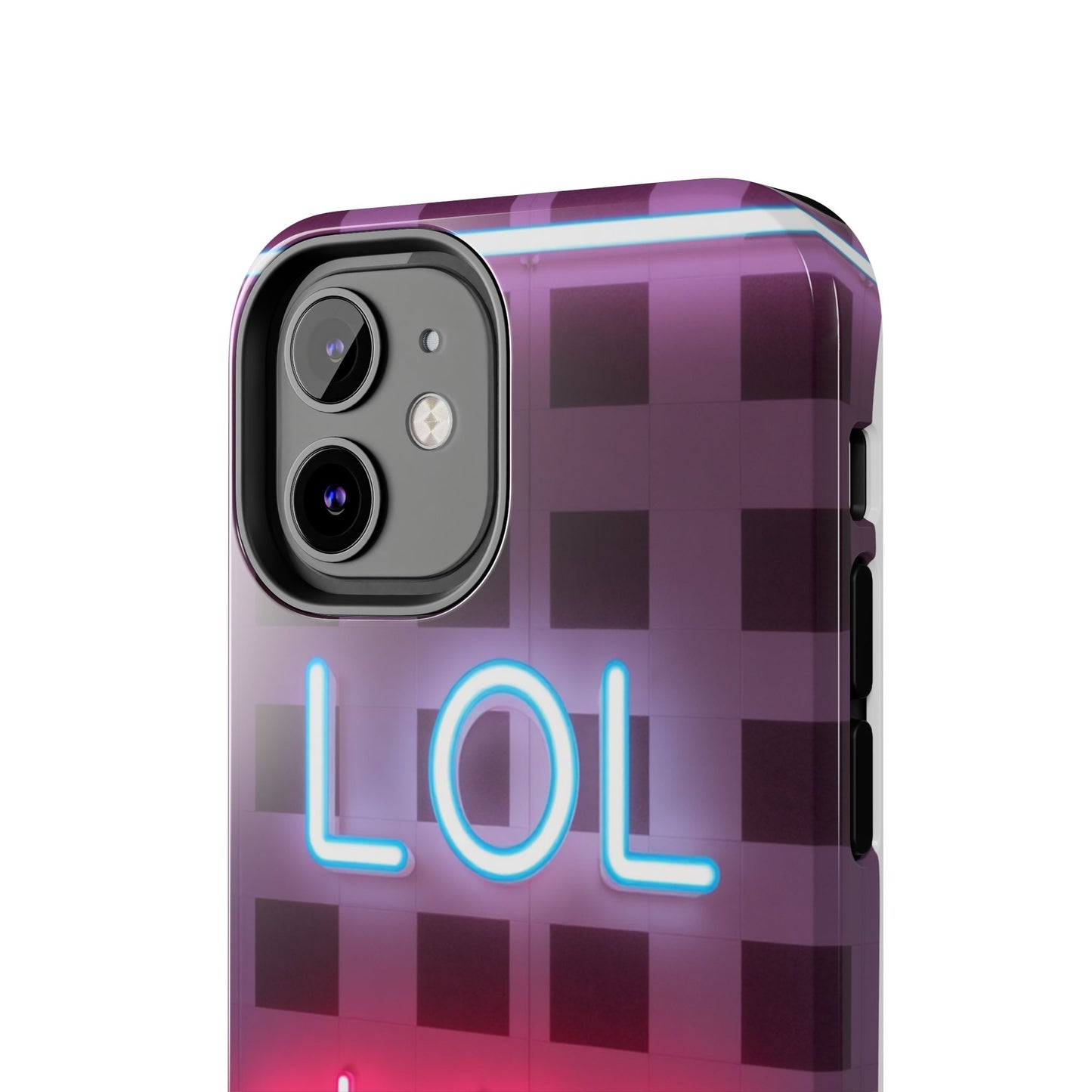 Neon Vibe Tough Phone Case - 'LOL Whatevr' Design for Trendsetters
