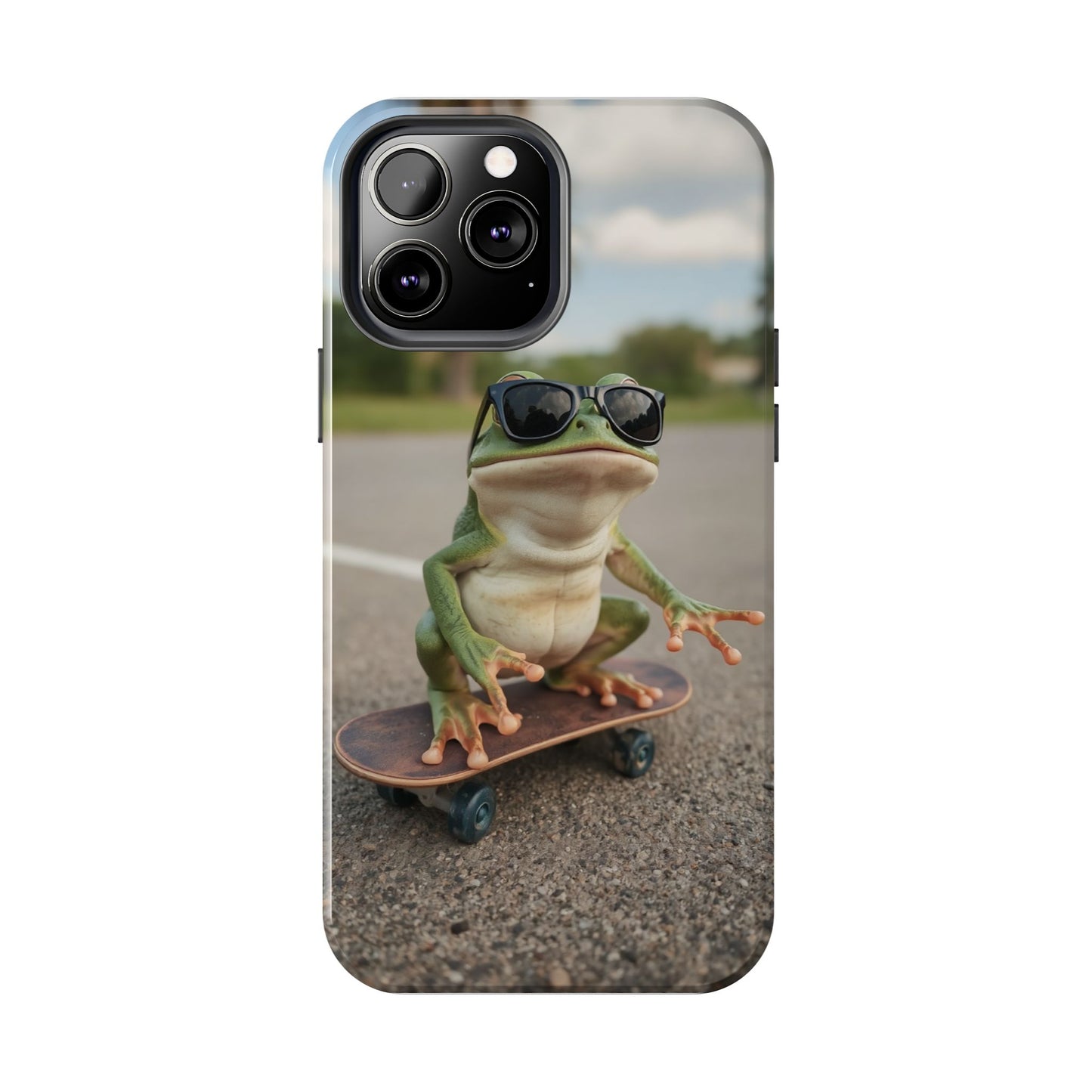 Cool Frog Skateboard Phone Case - Tough and Stylish Protection