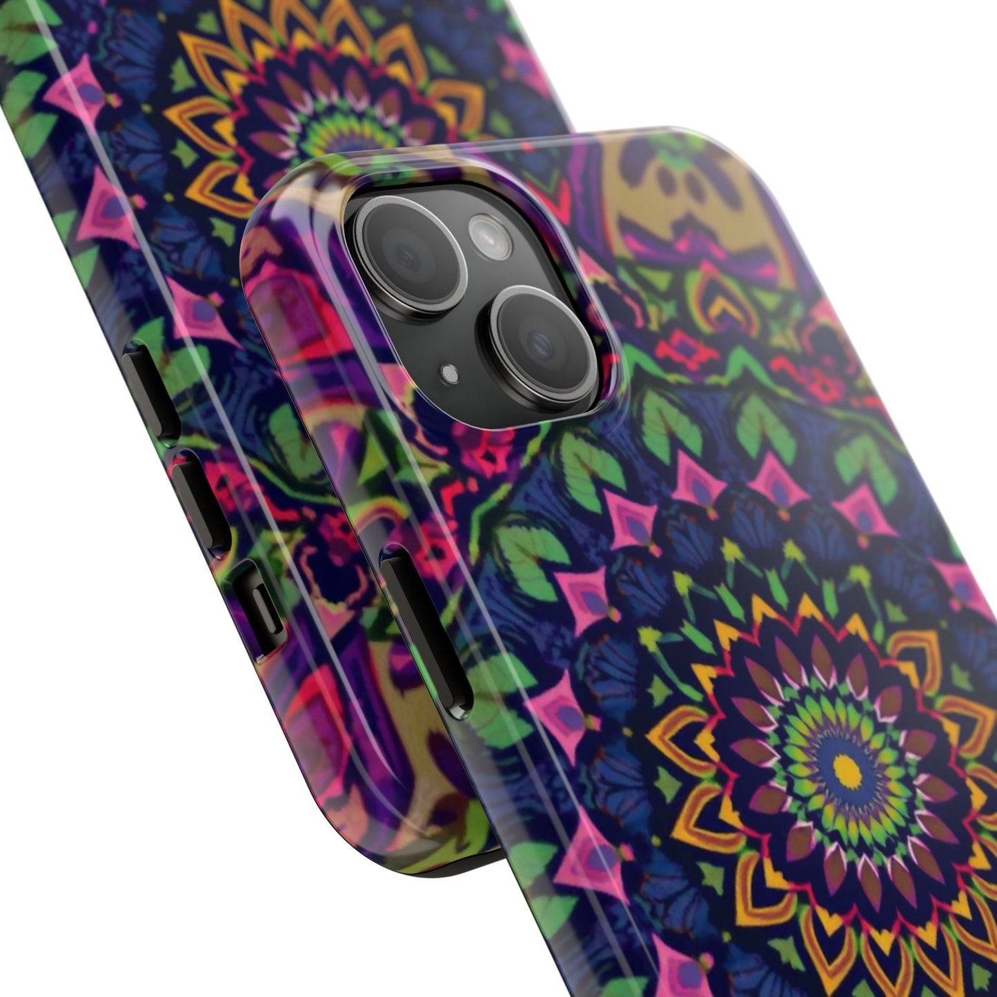 Vibrant Mandala Tough Phone Case - Colorful, Purple Fusion, Durable Protection for Your Device - for iPhone