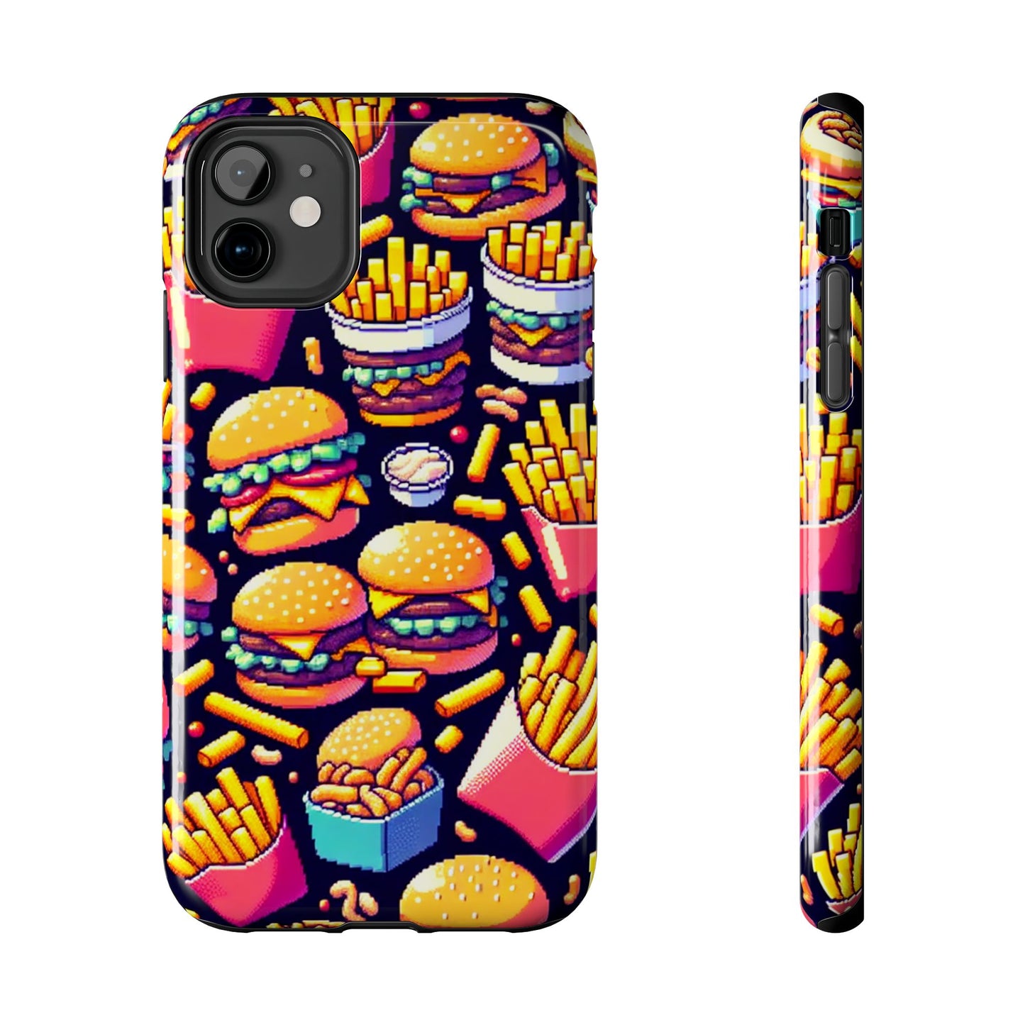 Retro Fast Food Phone Case - Tough and Durable - for iPhone