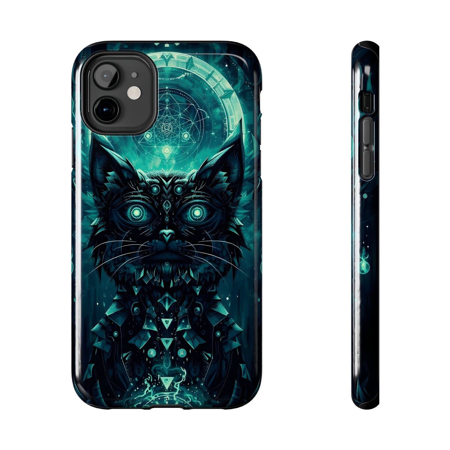 Mystical Dark Cat Phone Case - Tough Protective Cover for Cat Lovers - for iPhone