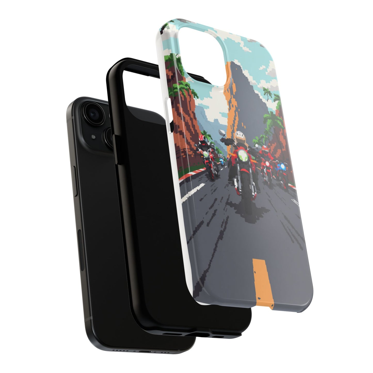Retro Biker Tough Phone Case - Perfect for Motorcycle Lovers