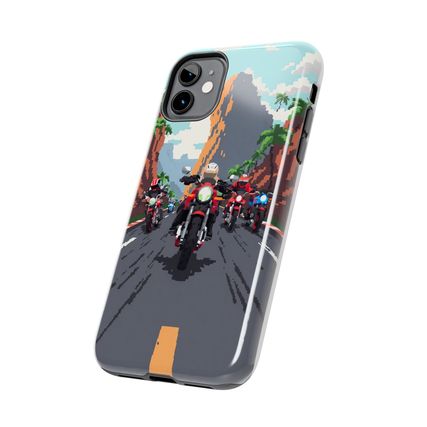 Retro Biker Tough Phone Case - Perfect for Motorcycle Lovers