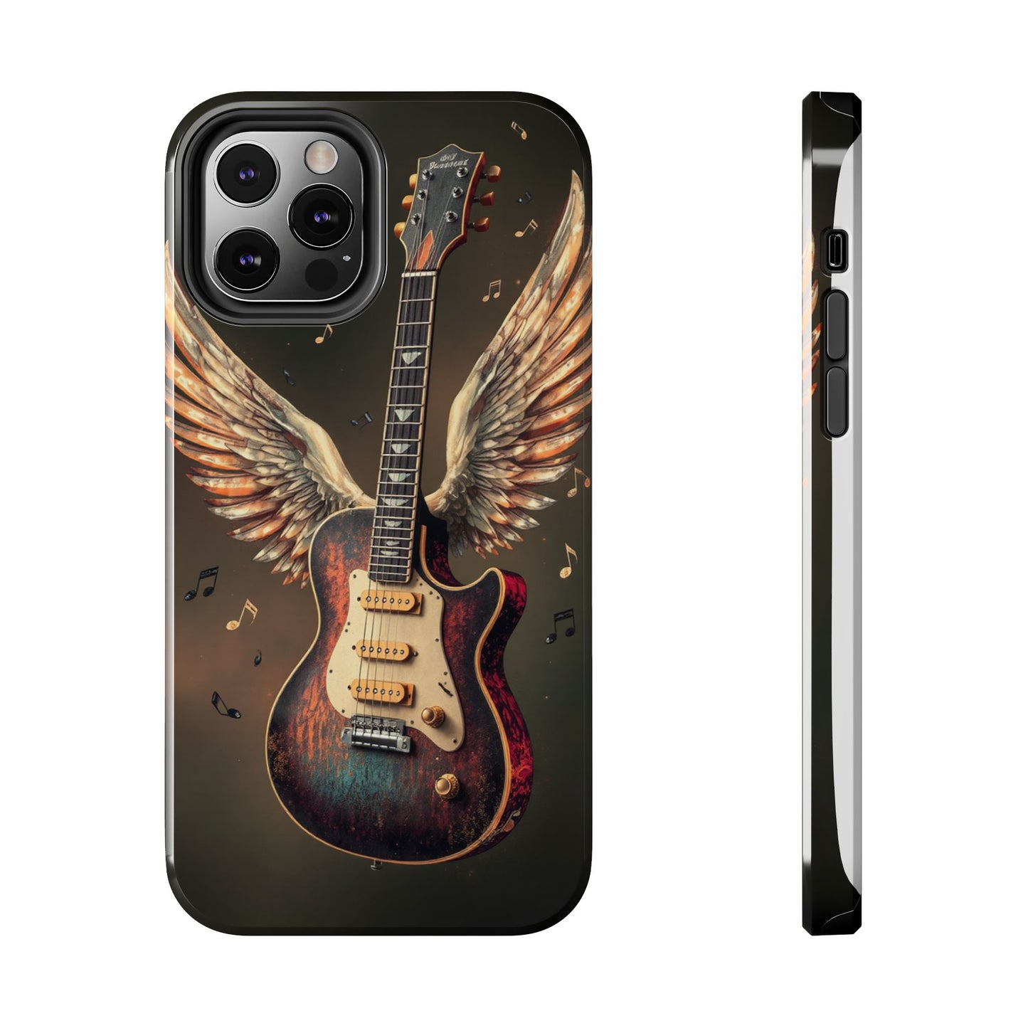 Inspirational Guitar Wing Phone Case - Tough Protection for Music Lovers