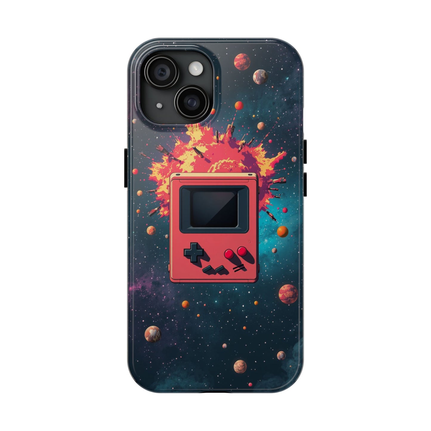 Retro Gaming Tough Phone Case - Space Adventure Design