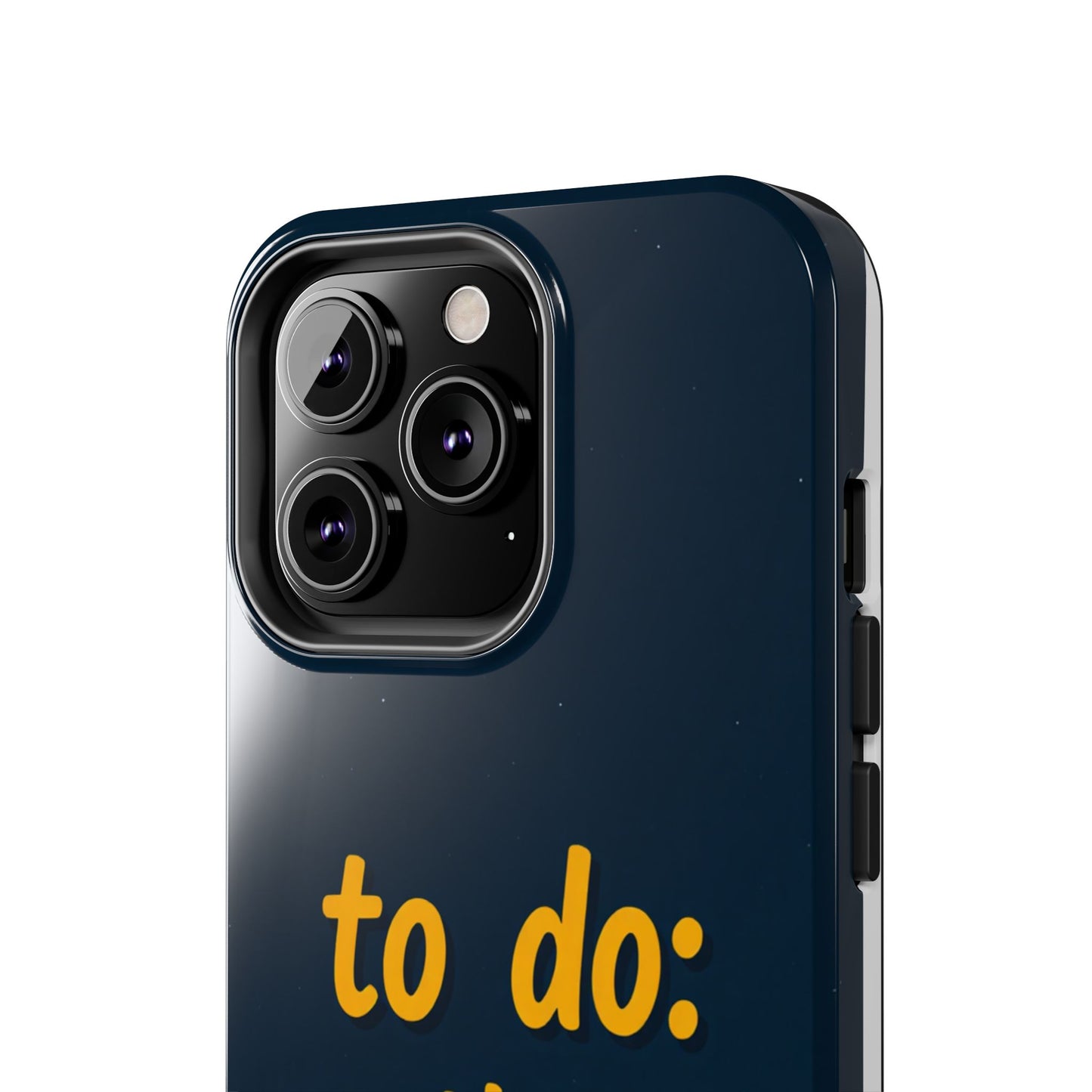Funny Tough Phone Case - To Do: Nothing | Unique Gift for College Students, Lazy Days, Relaxation Motivation, Minimalist Phone Cover