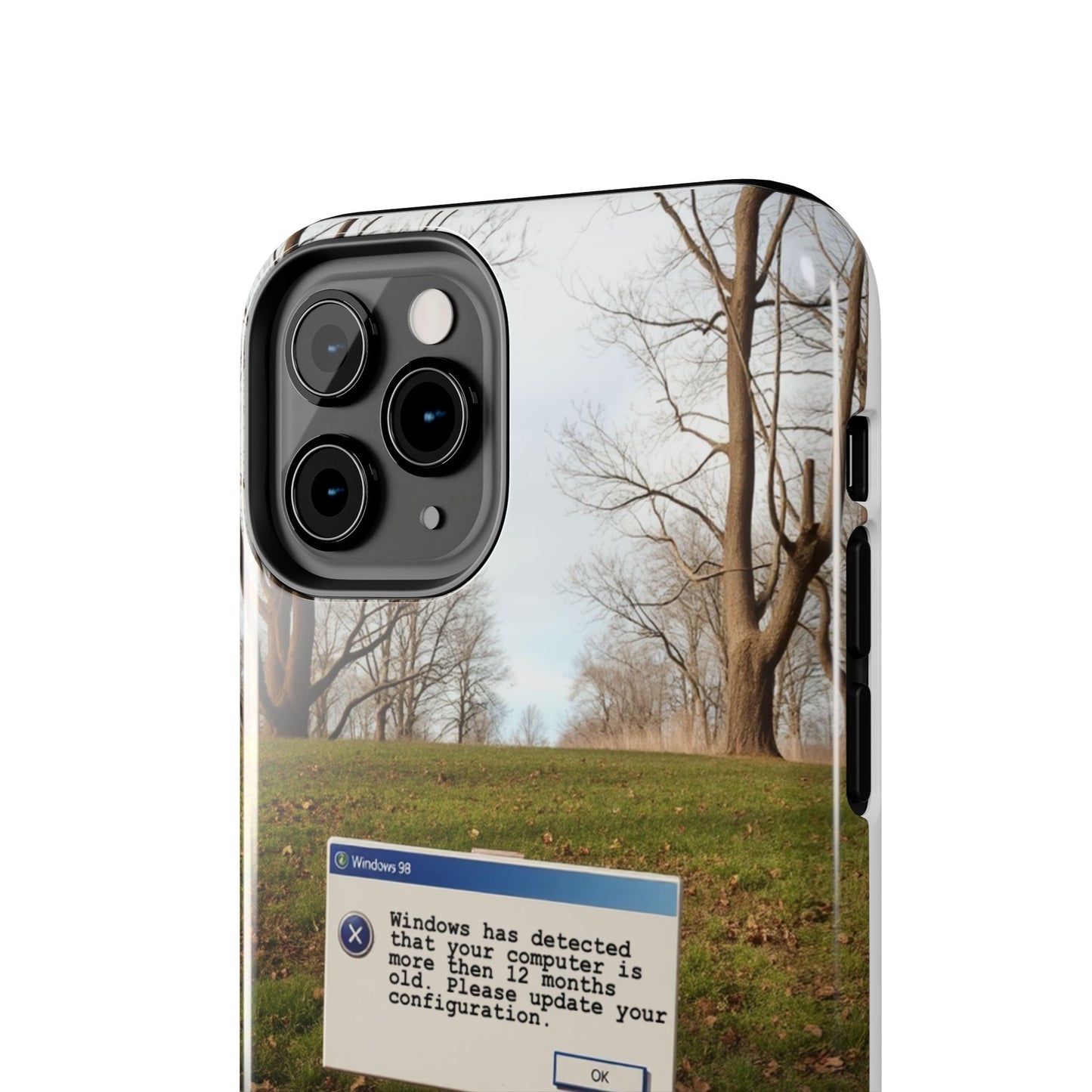 Durable Phone Case with Windows 98 Error Message Design - Perfect Gift for Tech Lovers