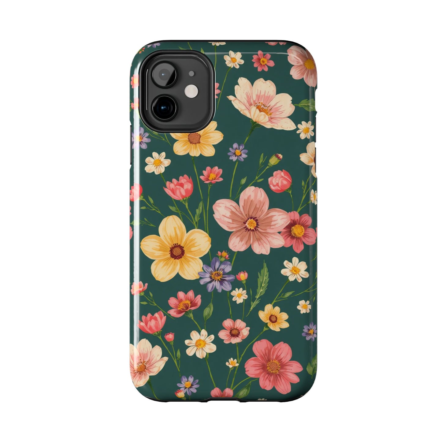 Vintage Spring Flowers Tough Phone Case - Durable Protection for iPhone