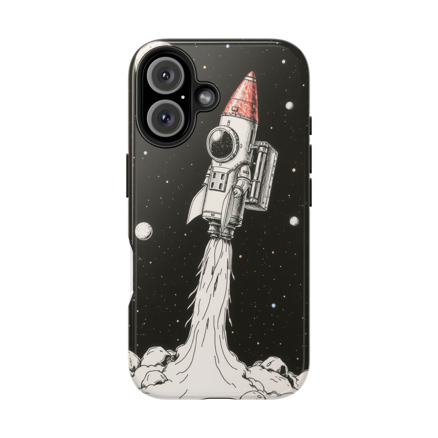 Cool Tough Phone Case for iPhone - Astro-Rocket Bond