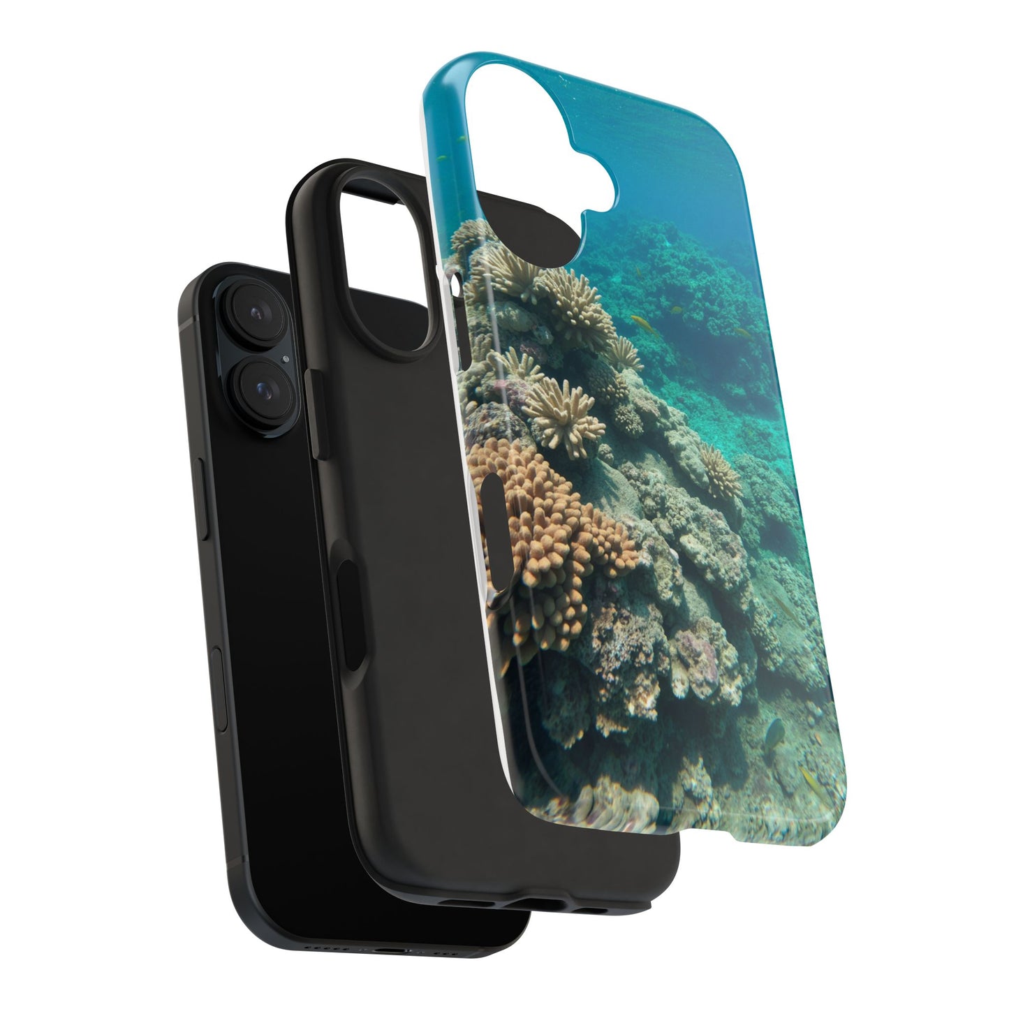 Coral Reef Tough Phone Case - Ocean Vibes Protection for Adventure Lovers