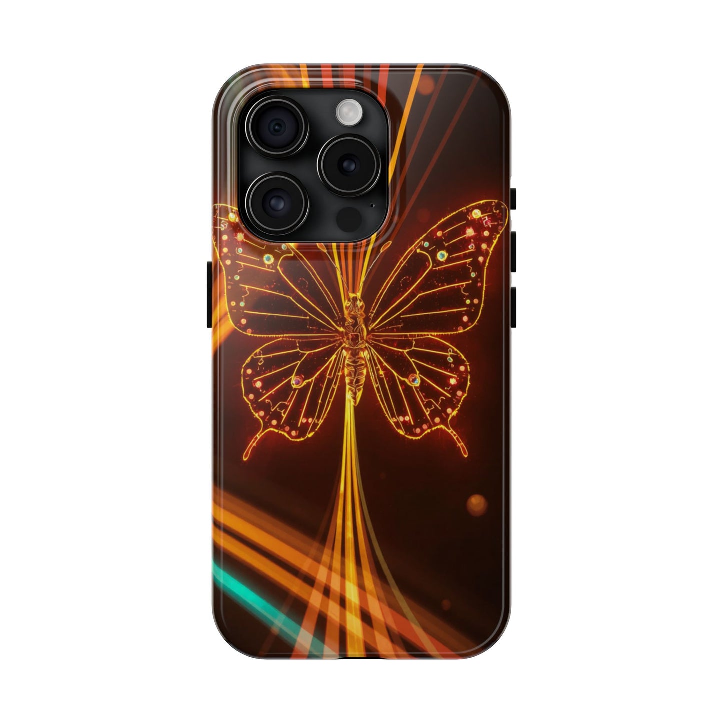 Elegant Butterfly Tough Phone Case - Stylish Protection for Nature Lovers