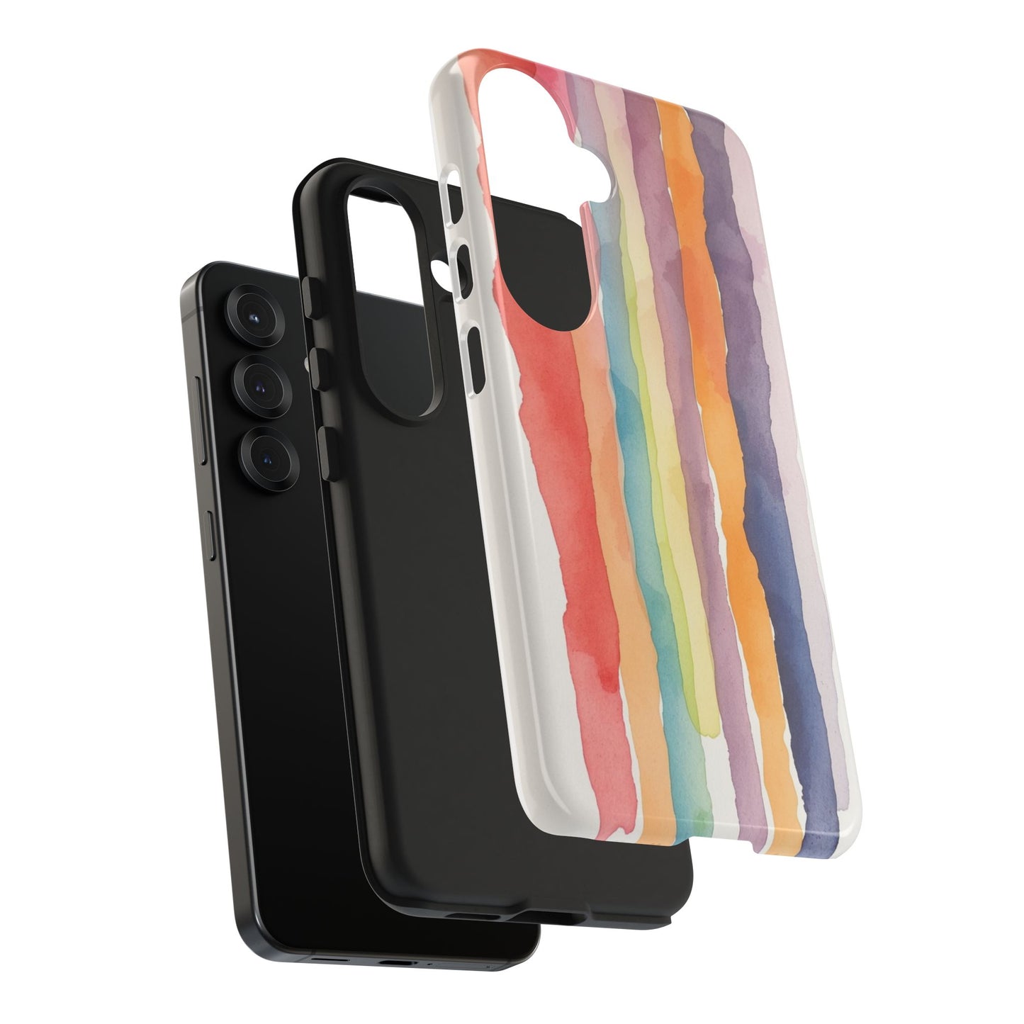 Colorful Watercolor Tough Phone Case - Stylish and Durable Cover for Creative Souls