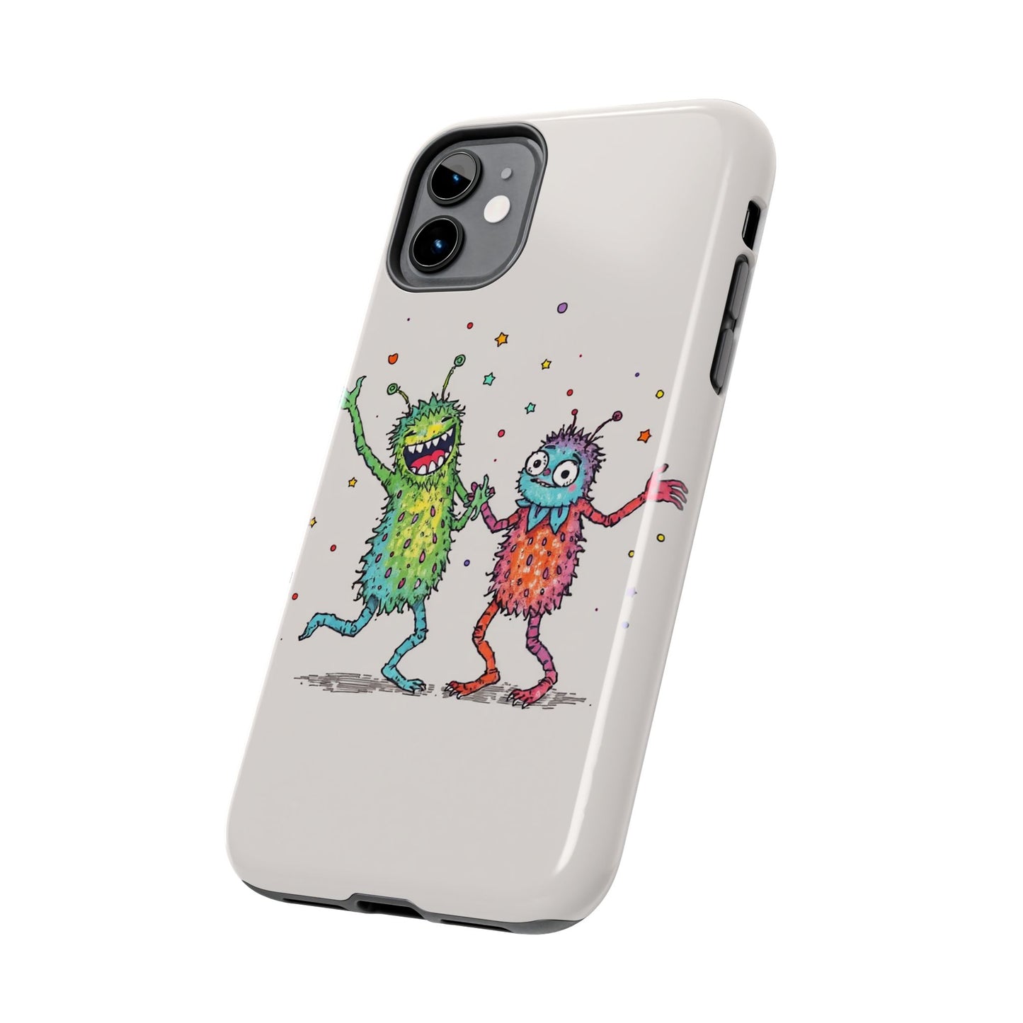 Colorful Monster Tough Phone Case - Fun and Playful Design