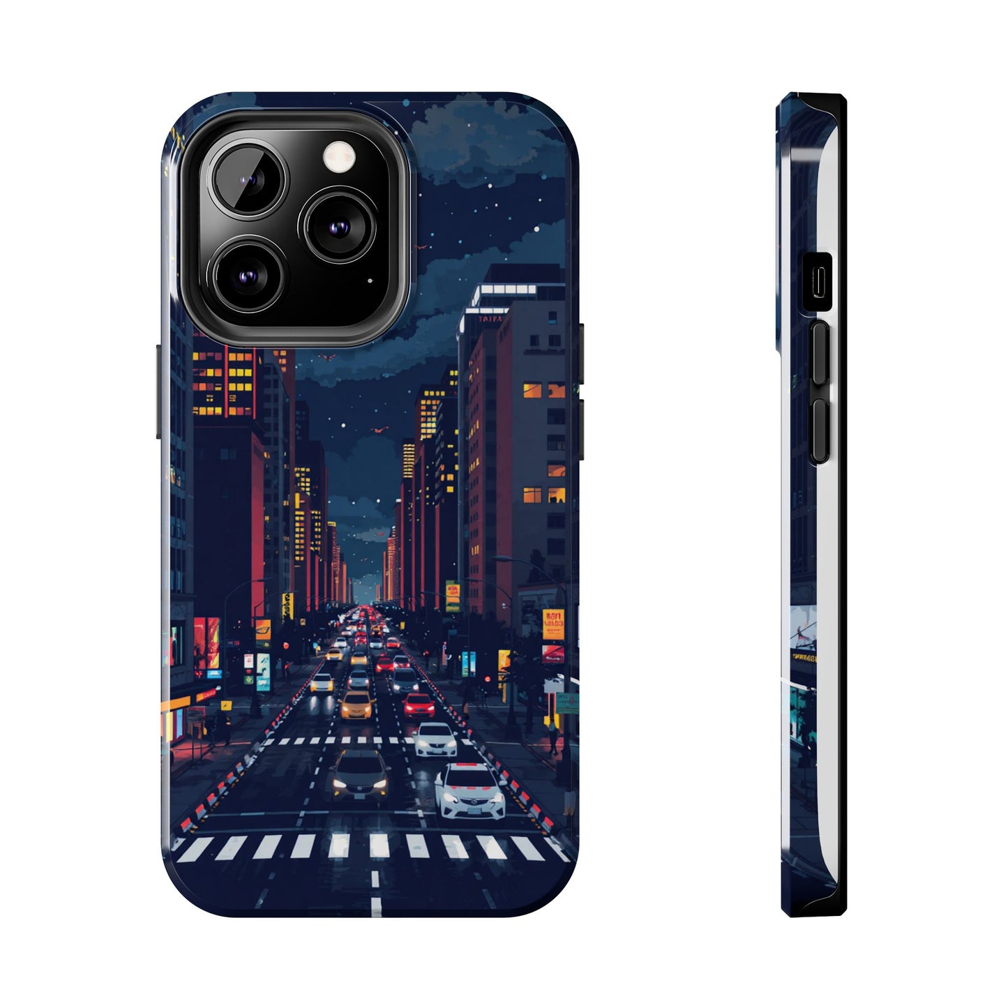 Urban Nightlife Tough Phone Case - Durable & Stylish Protection