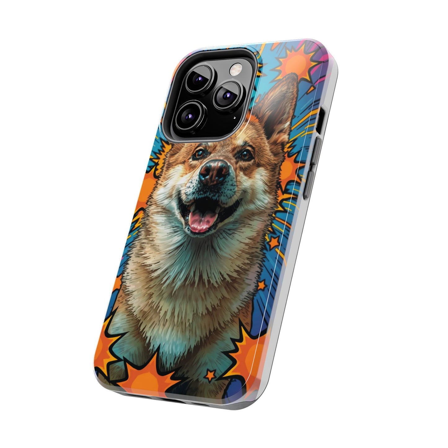 Vibrant Corgi Tough Phone Case - Fun Design for Pet Lovers
