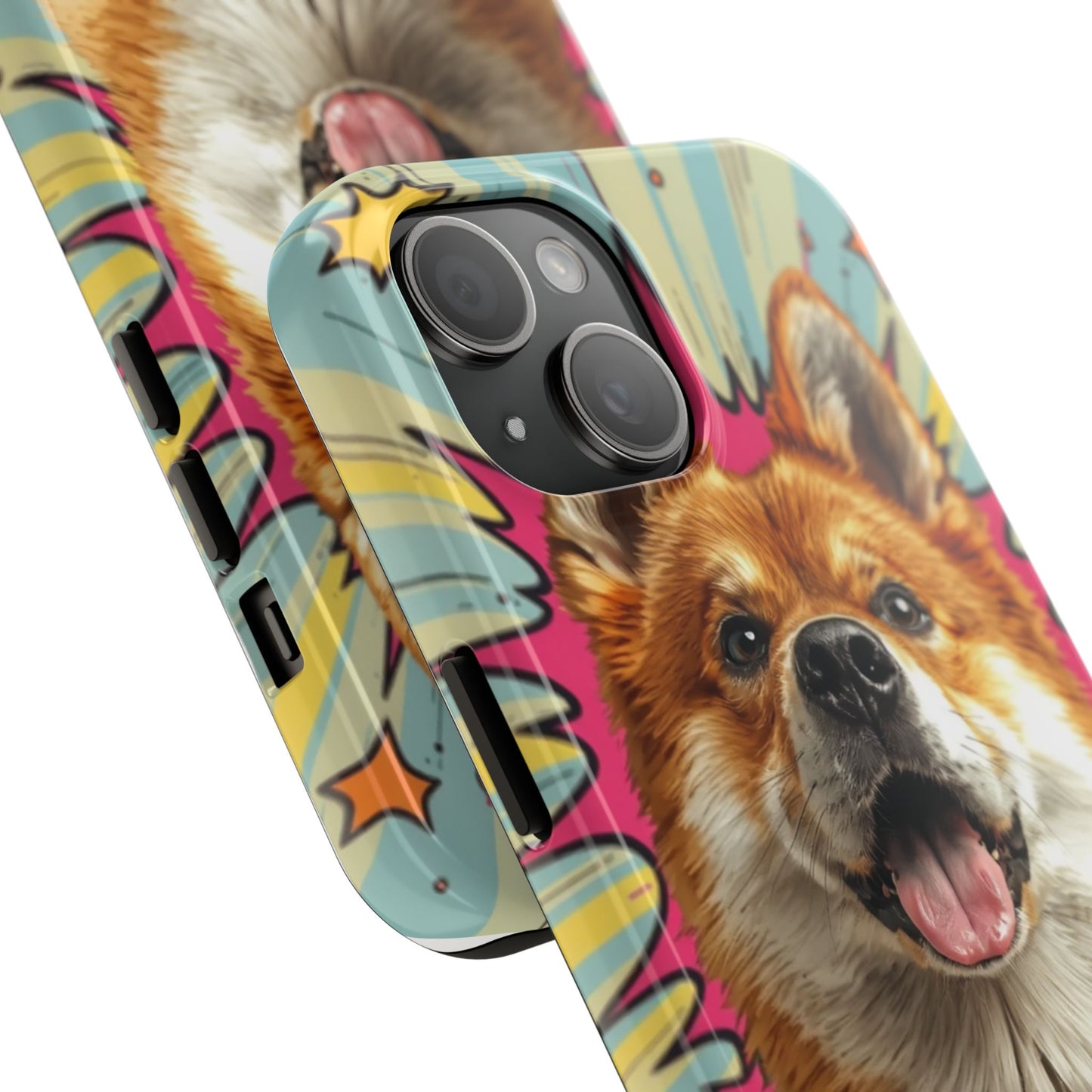 Playful Dog Tough Phone Case - Durable & Stylish Pet Lover Gift