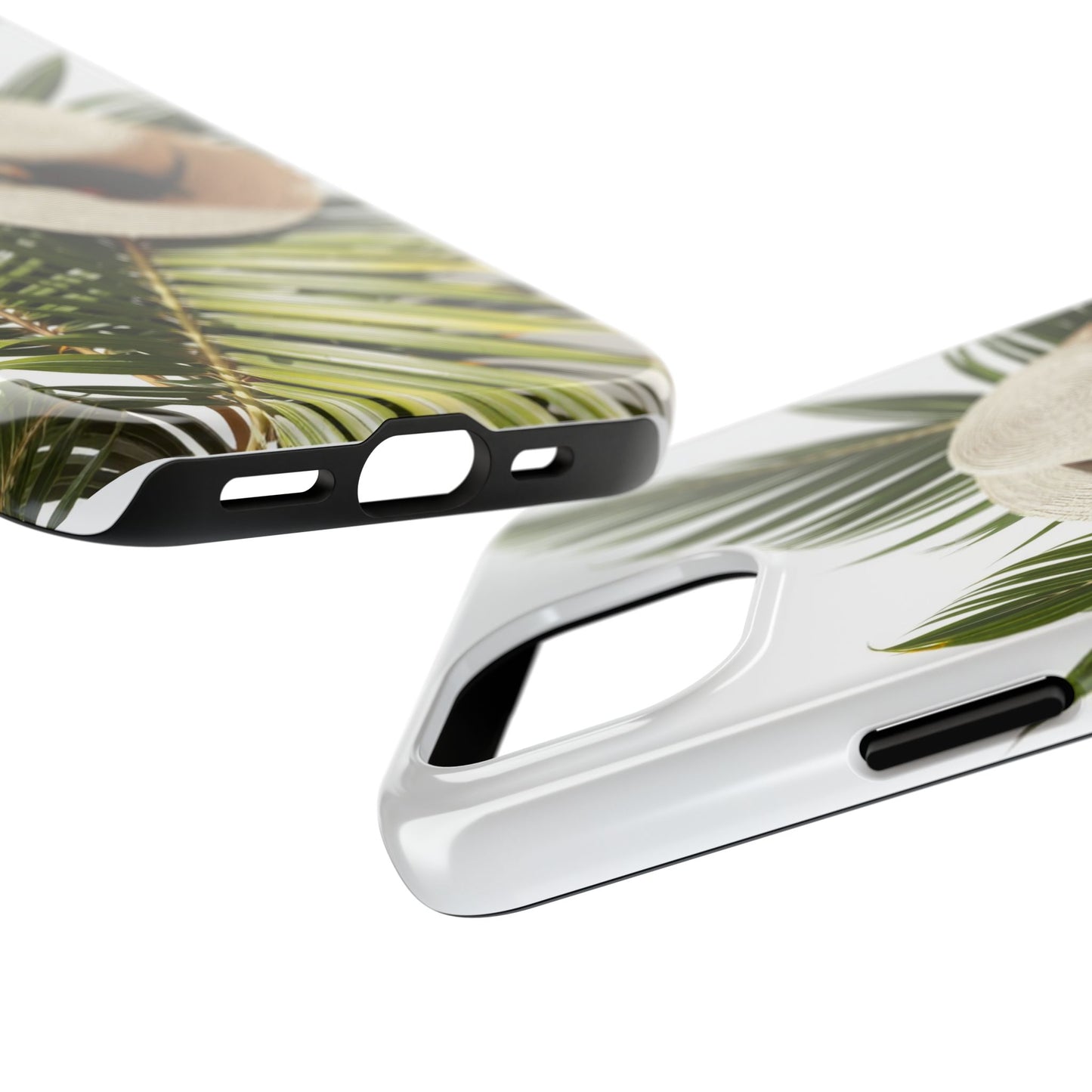 Tropical Phone Case - Summer Vibes with Hat & Sunglasses Design