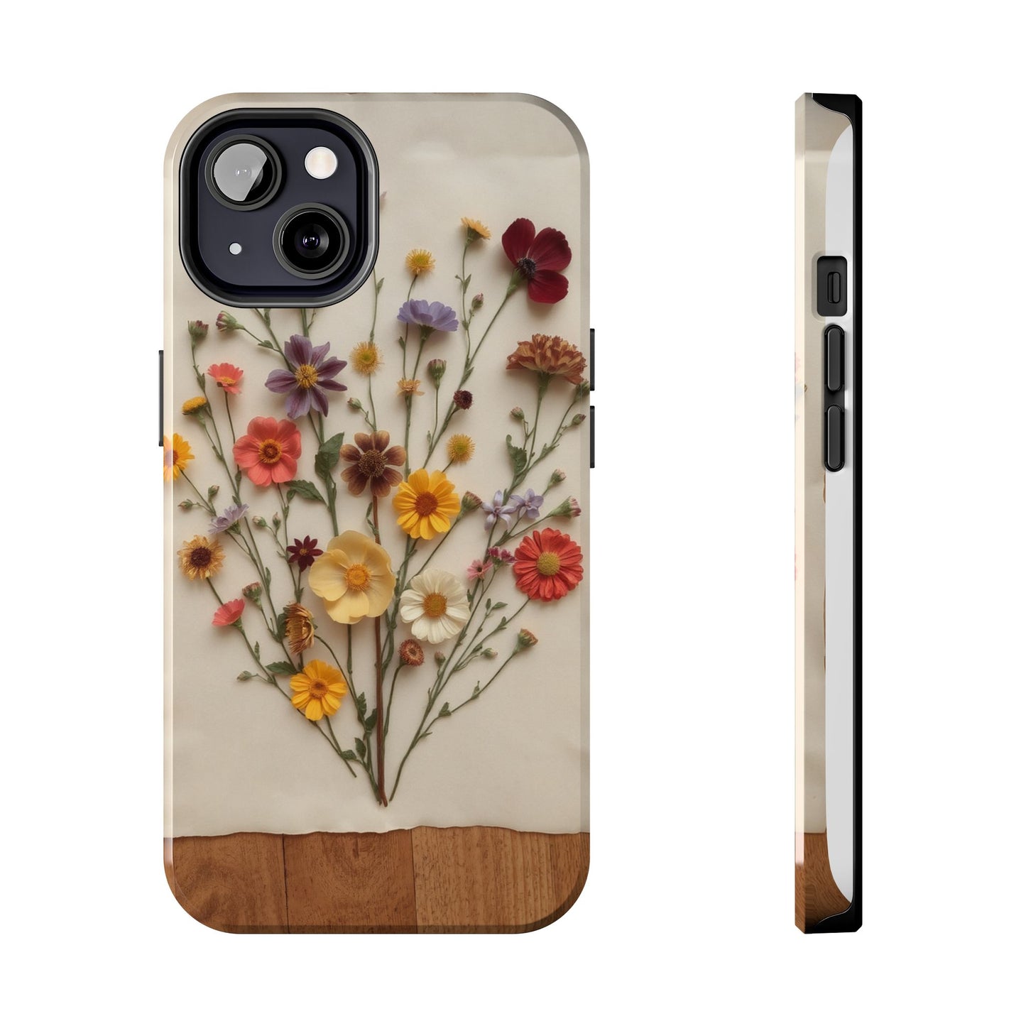 Floral Tough Phone Case - Durable Protection with Nature-Inspired Design