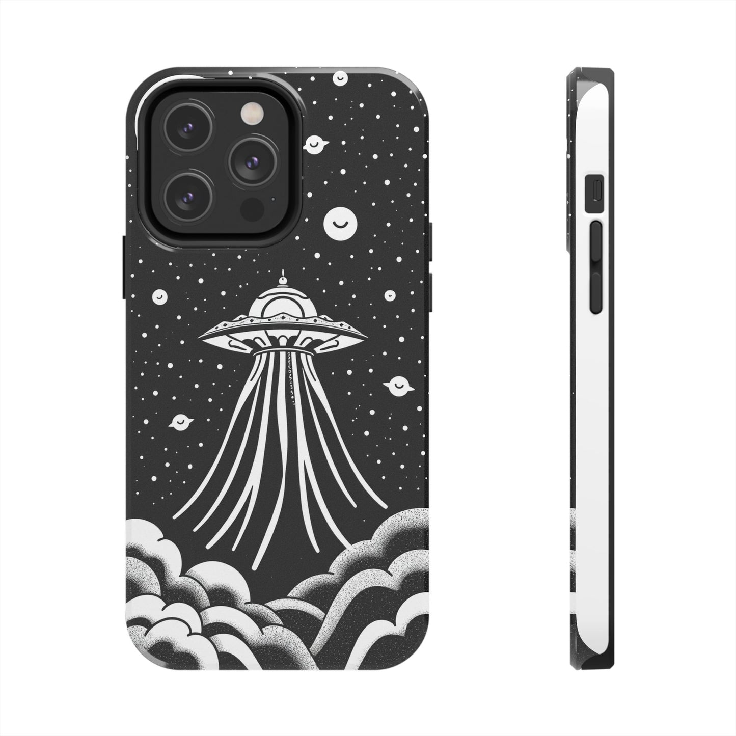 Galaxy UFO Tough Phone Case - Durable Protection with Unique Space Design