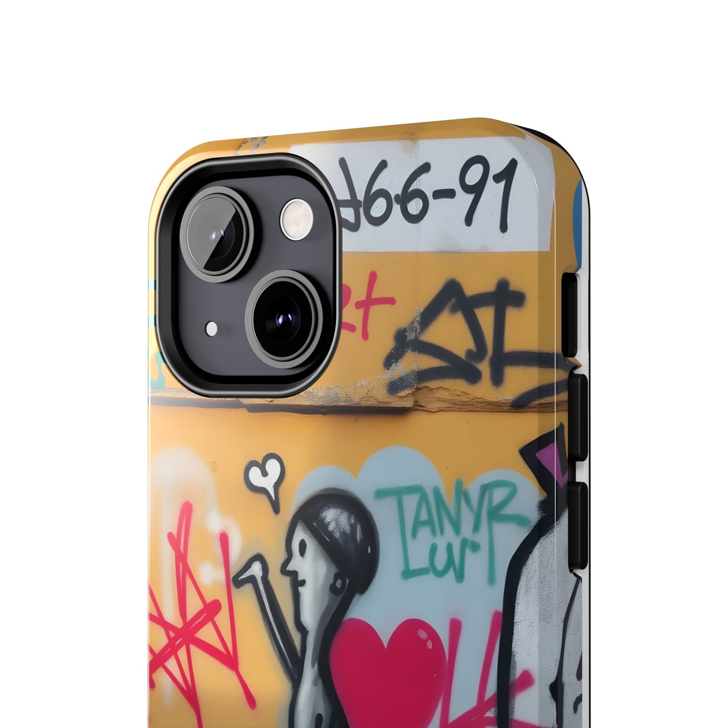 Urban Cupid Graffiti Tough Phone Case - Durable Protection with Street Art Vibe - for iPhone