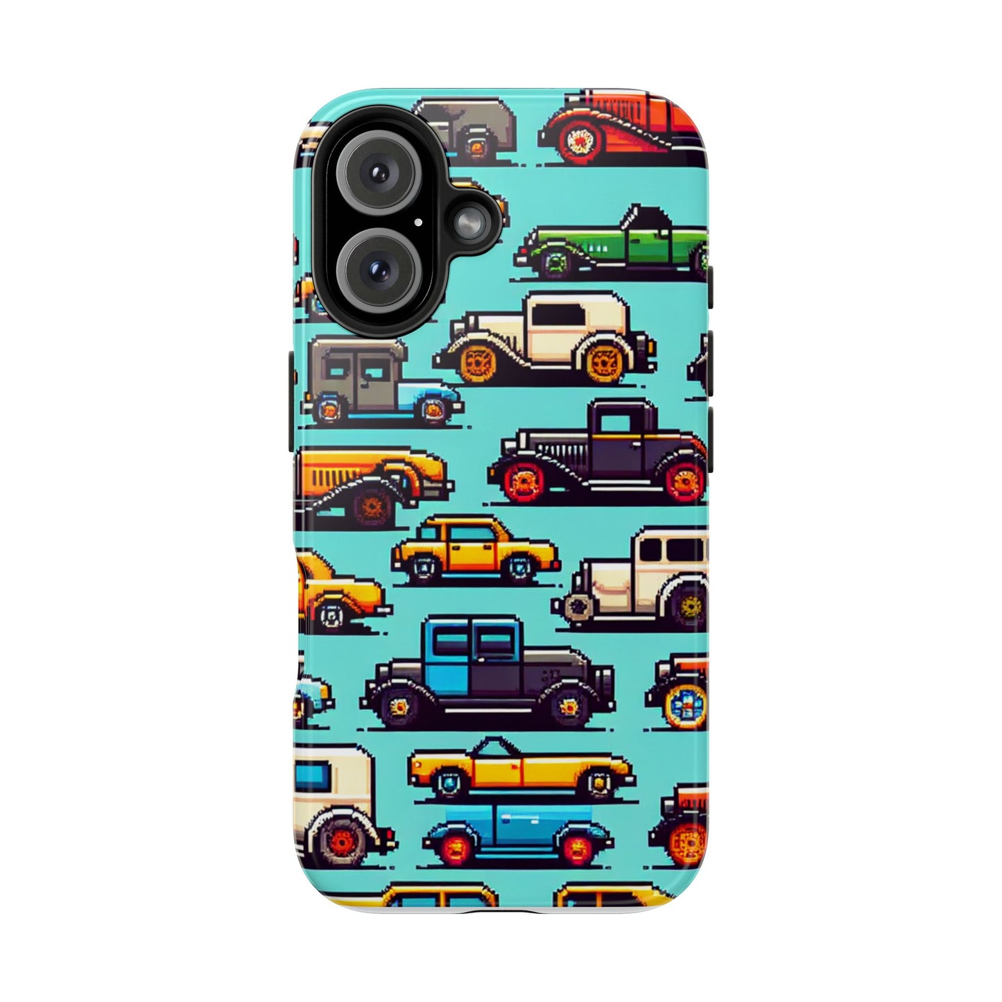 Retro Car Pixel Art Tough Phone Case - Durable & Stylish Protection - for iPhone