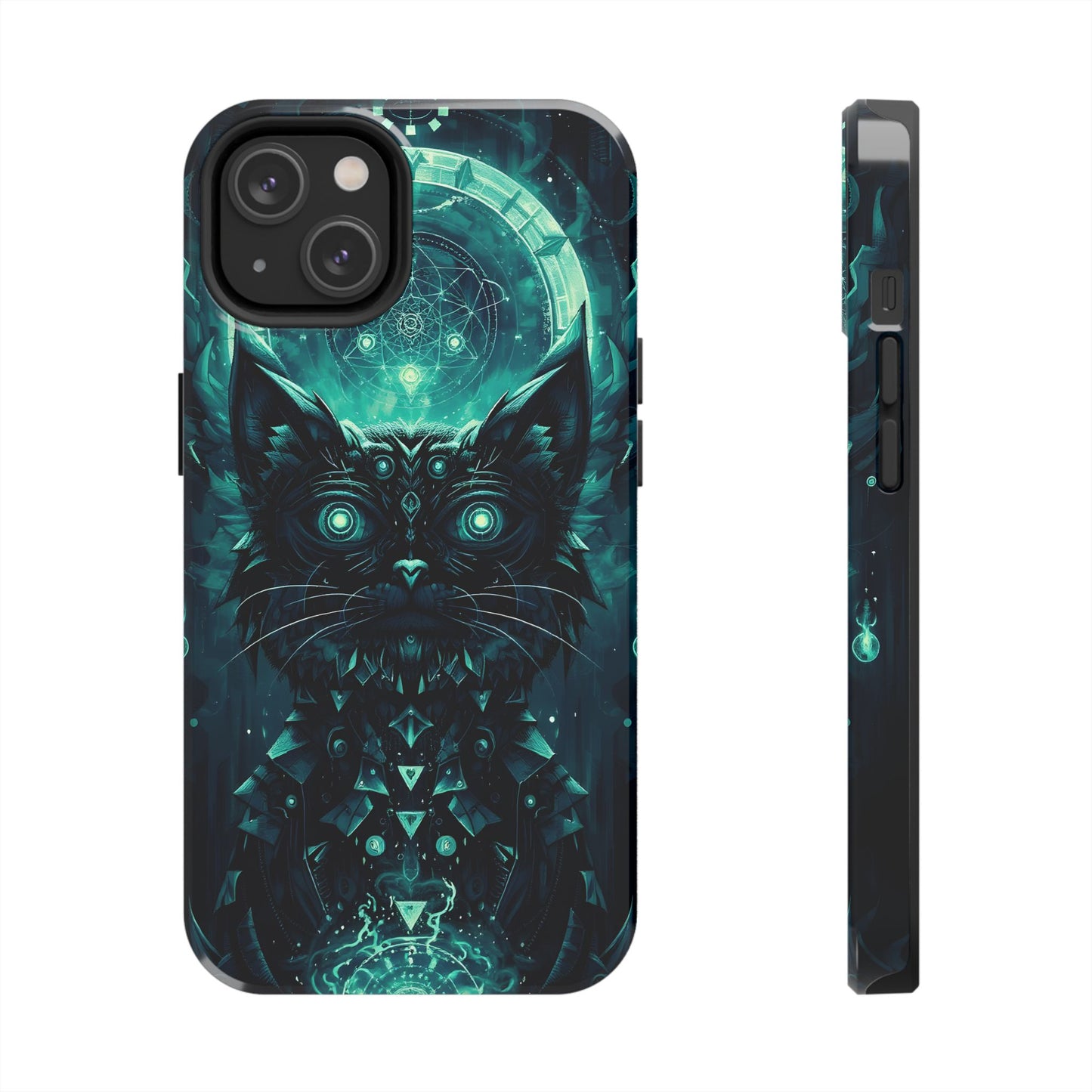 Mystical Dark Cat Phone Case - Tough Protective Cover for Cat Lovers - for iPhone