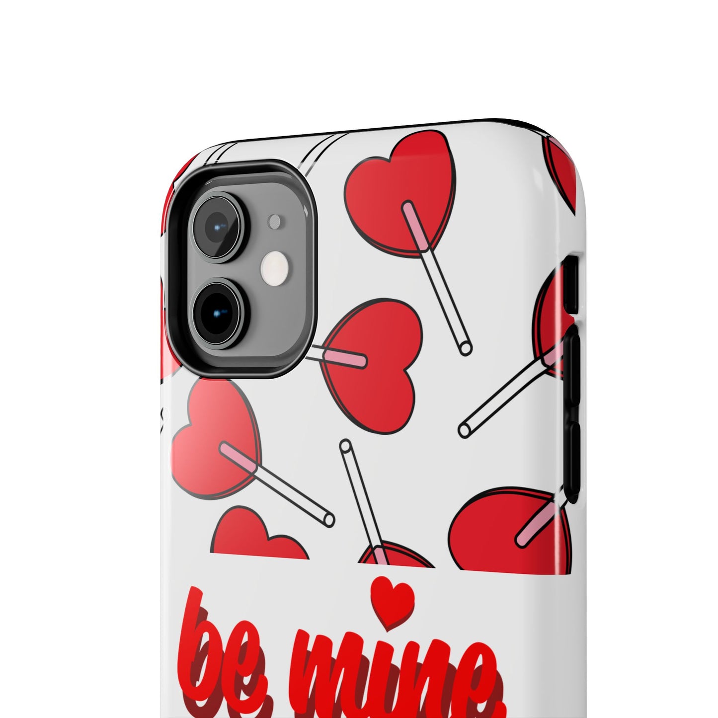 Be Mine Heart Pattern Tough Phone Case - Love Gift - for iPhone